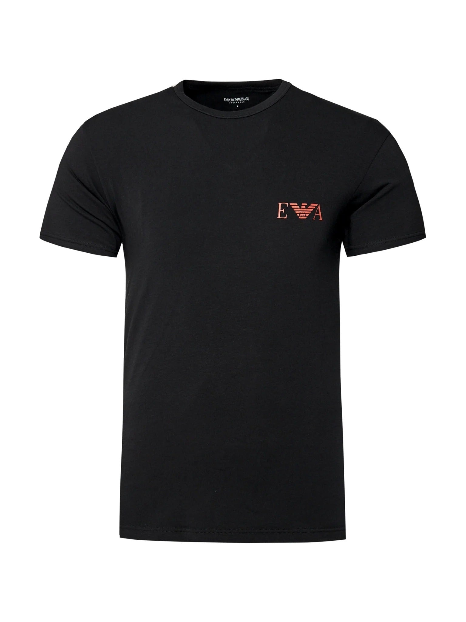 Emporio Armani T Shirt Em001849 Af10778 Black Red Preto Vermelho_shot1
