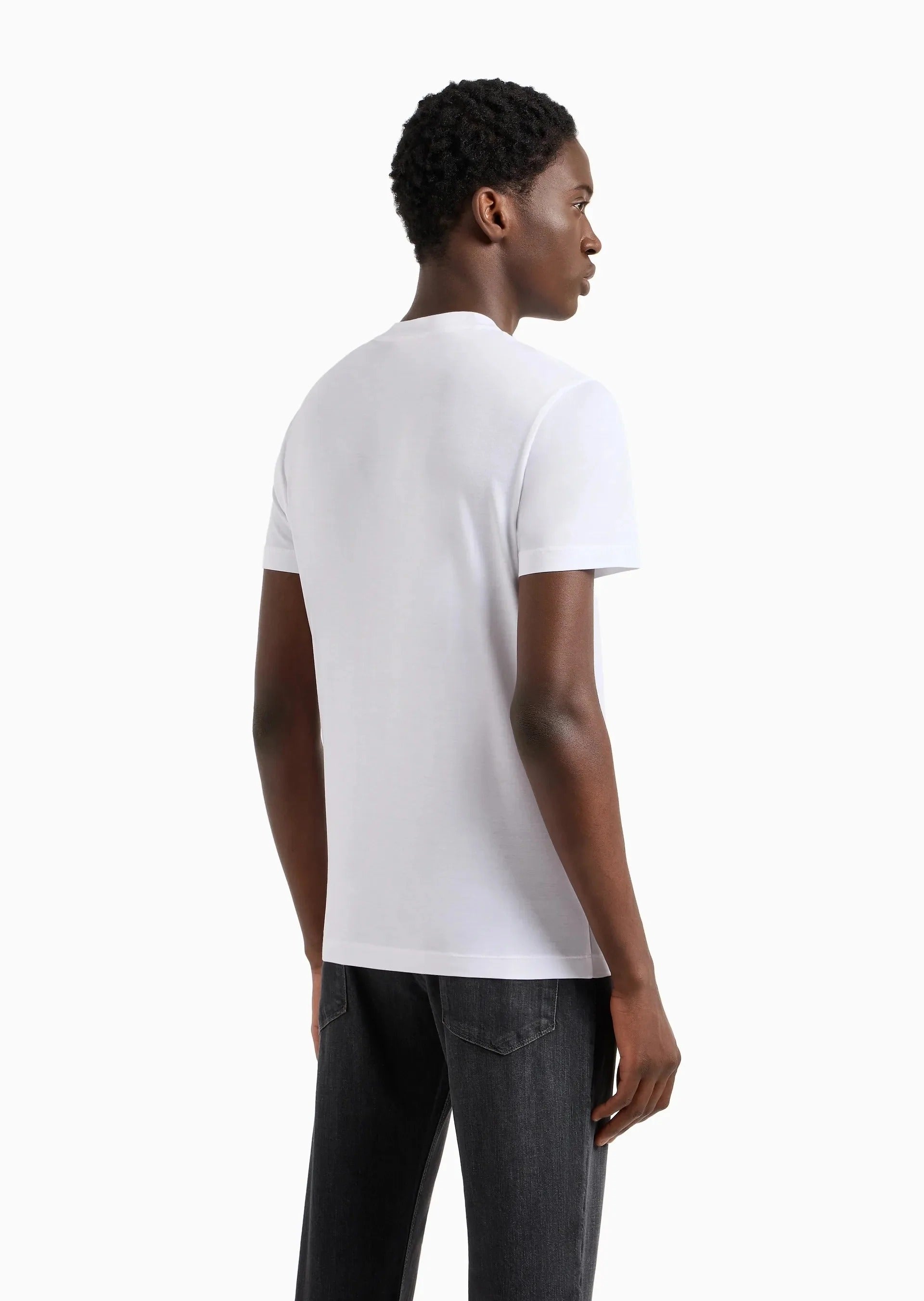 Emporio Armani T Shirt Em001849 Af14990 White Branco_shot4