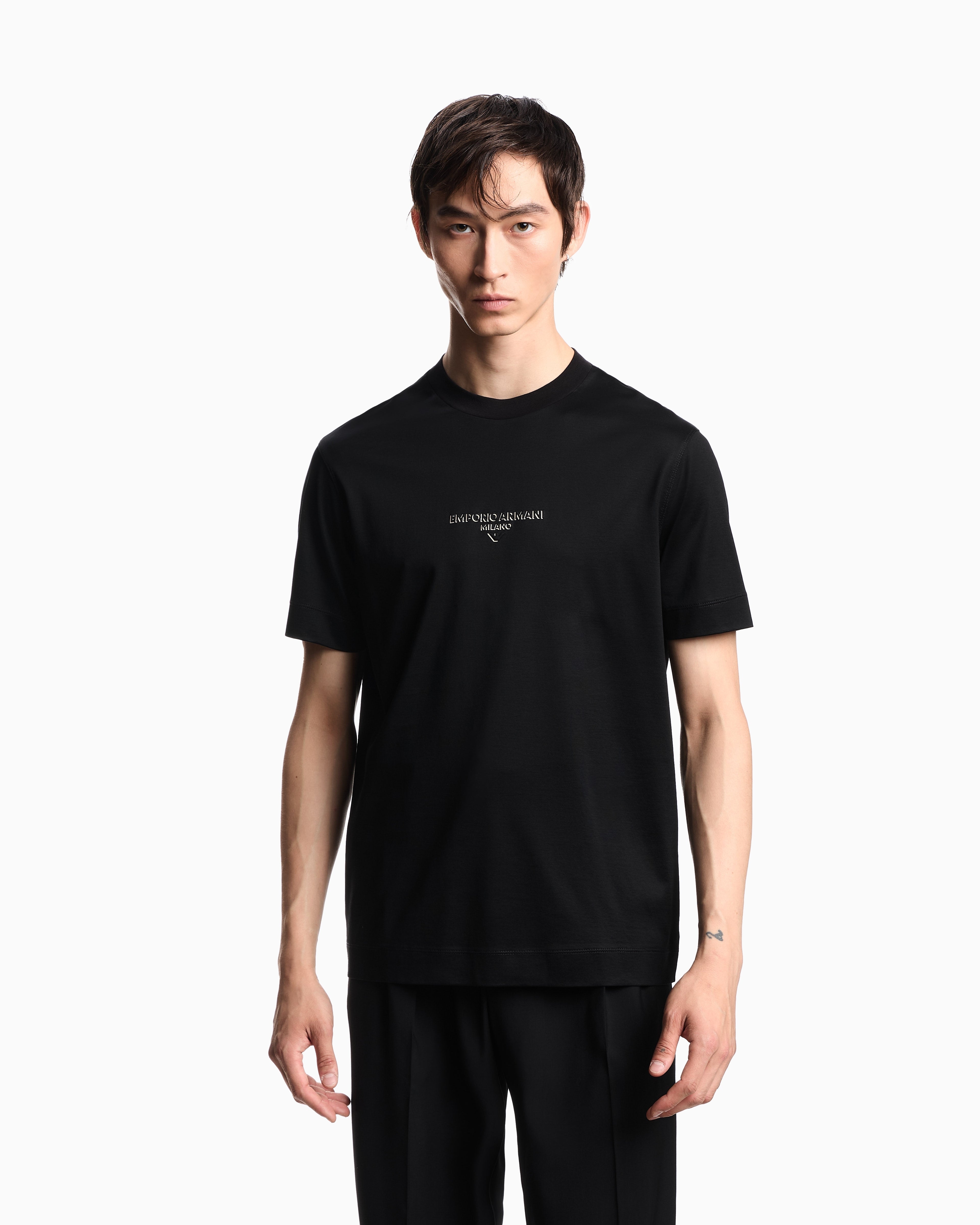Emporio Armani T Shirt Em002838 Af10761 Black Preto_shot3