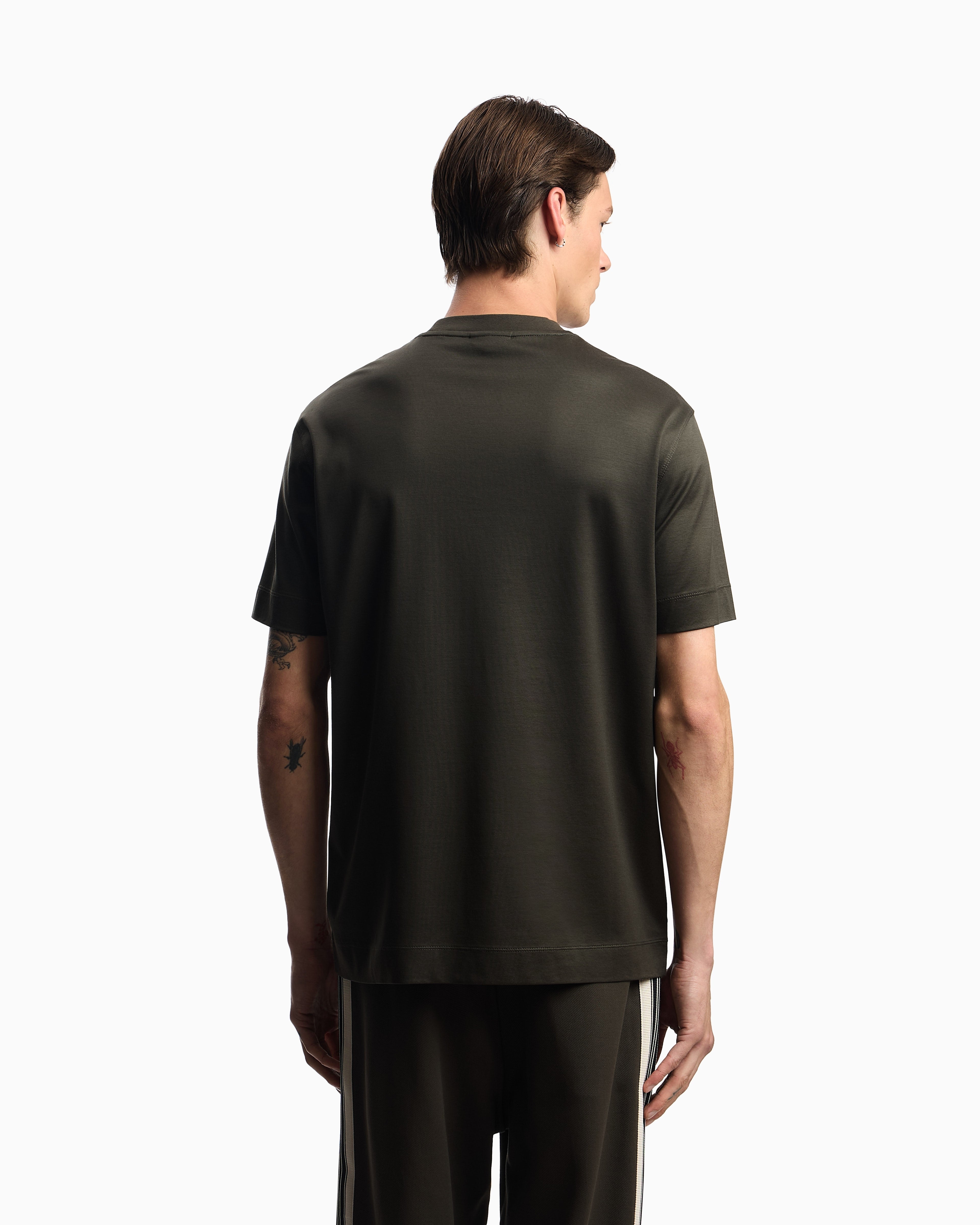 Emporio Armani T Shirt Em002838 Af10761 Dk.green Verde Escuro_shot5