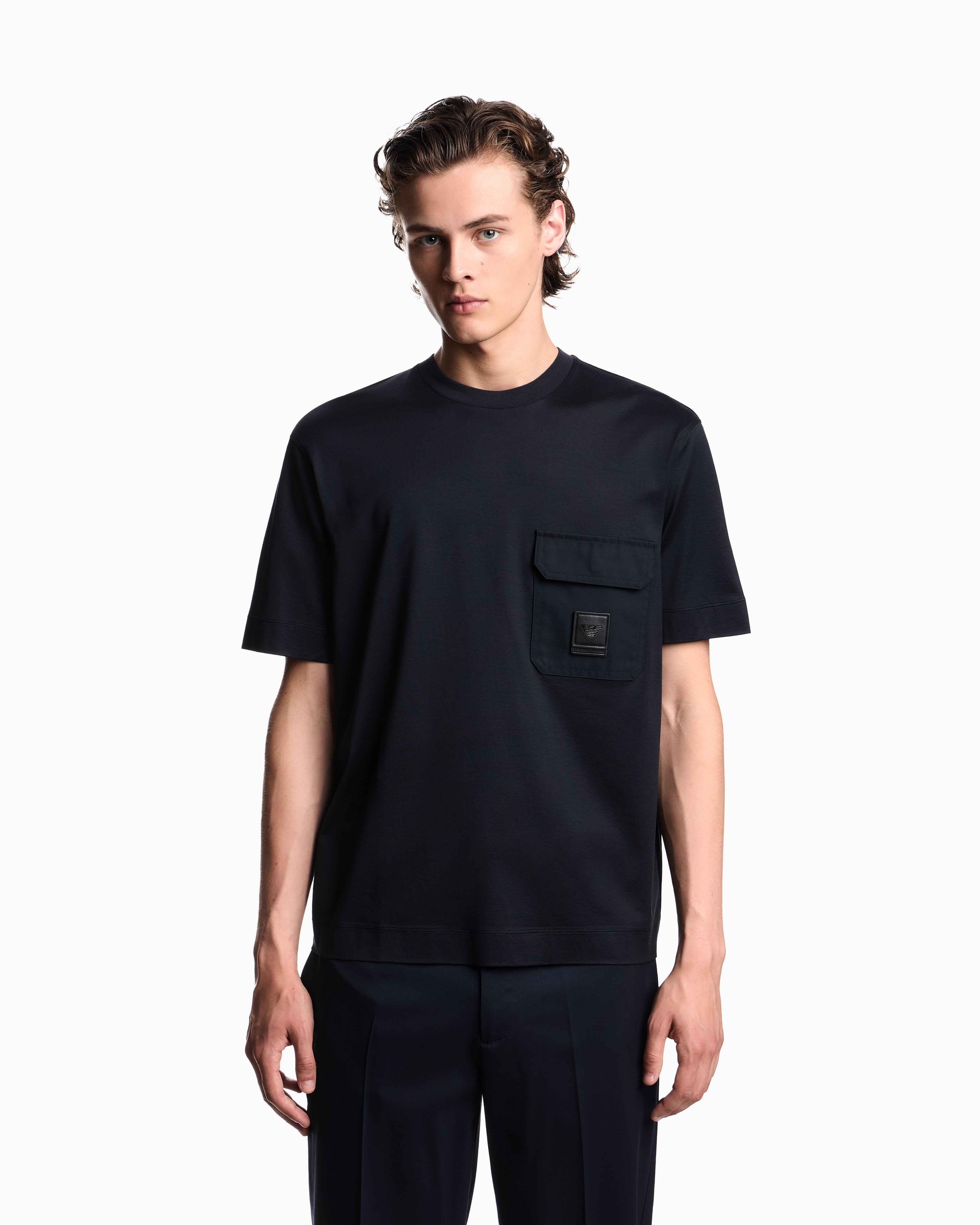 Emporio Armani T Shirt Em002978 Af10761 Navy Navy_shot3
