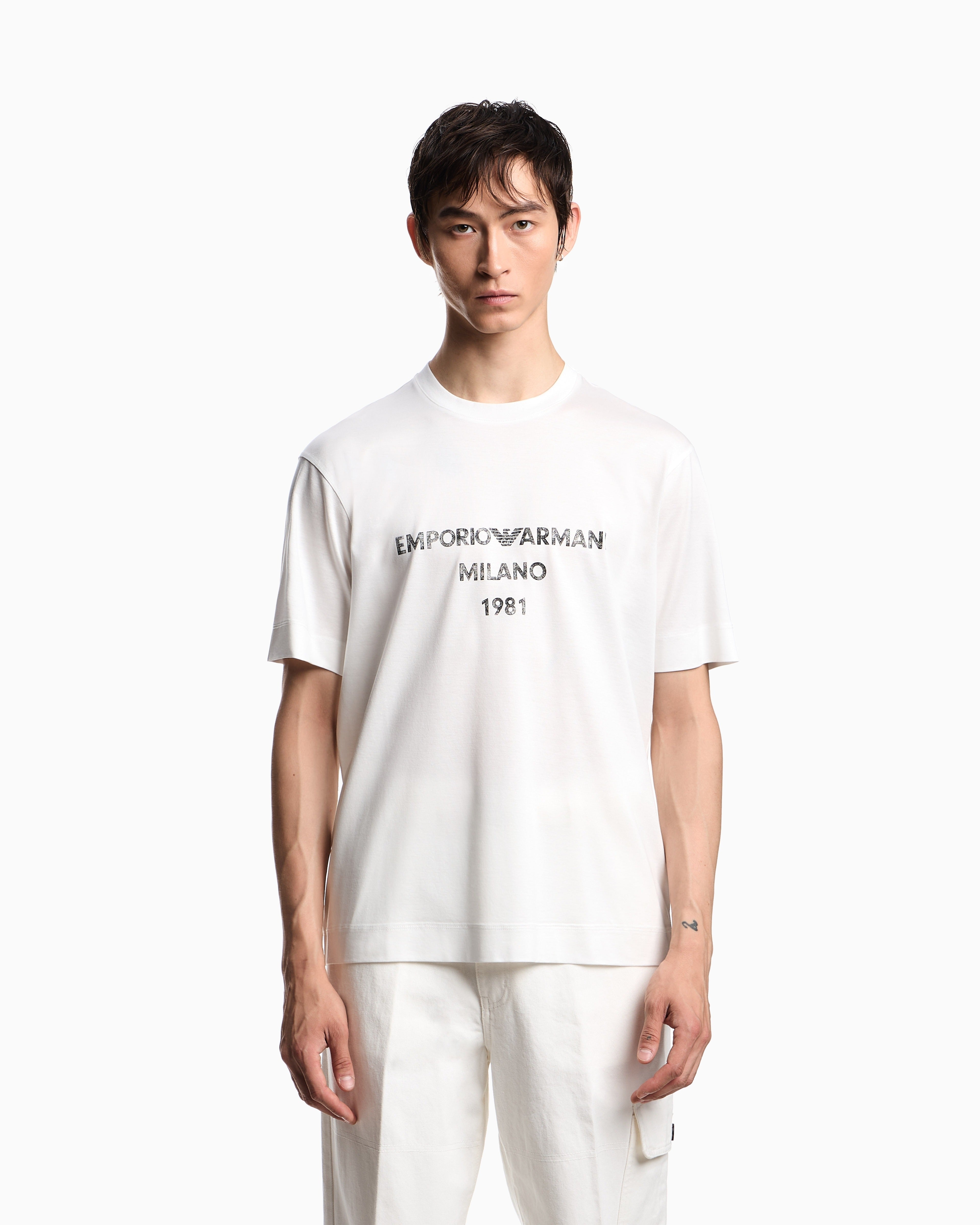 Emporio Armani T Shirt Em003466 Af10761 White Branco_shot4