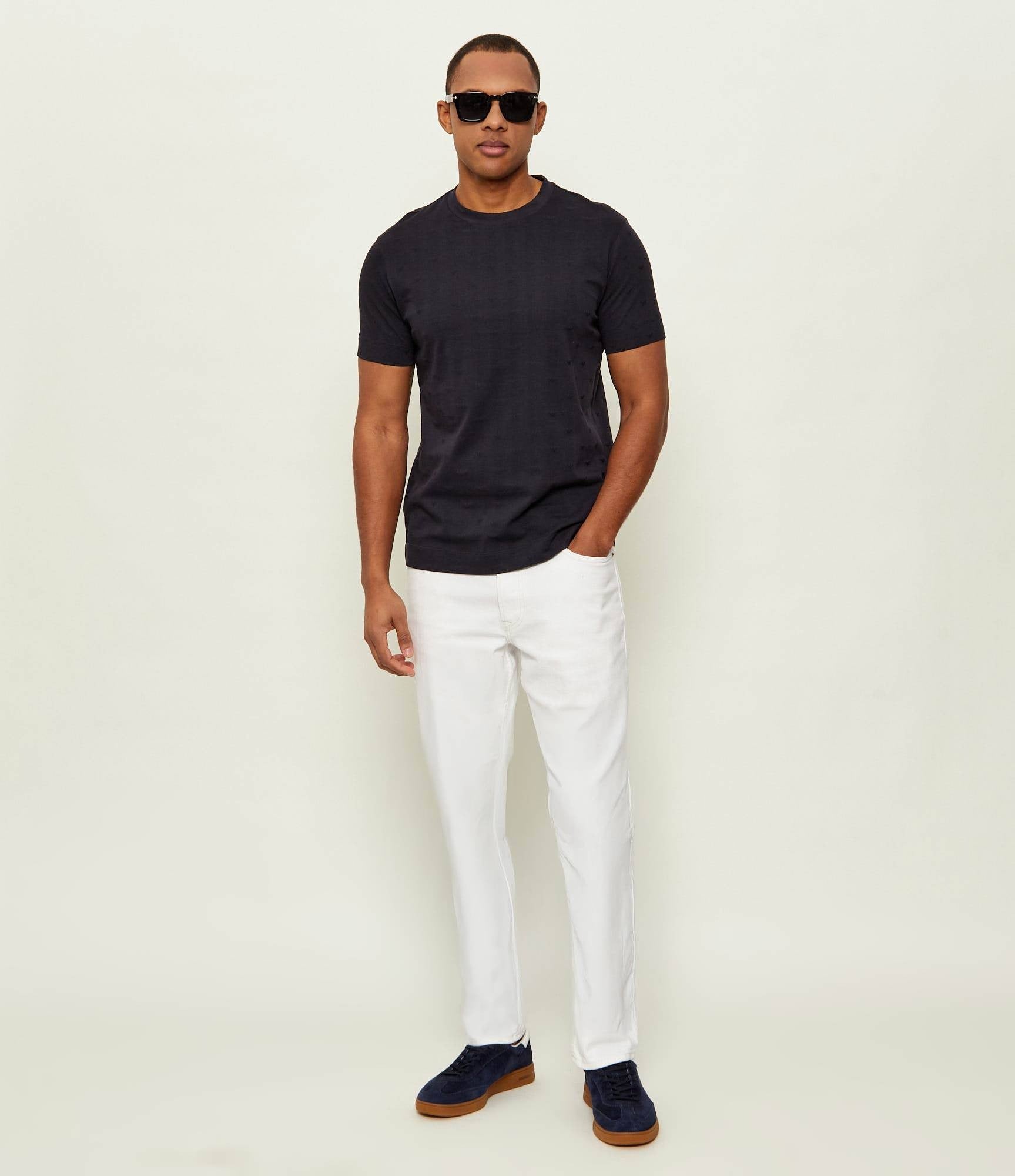 Emporio Armani T Shirt Em004522 Af10762 Navy.logo Navy_shot2