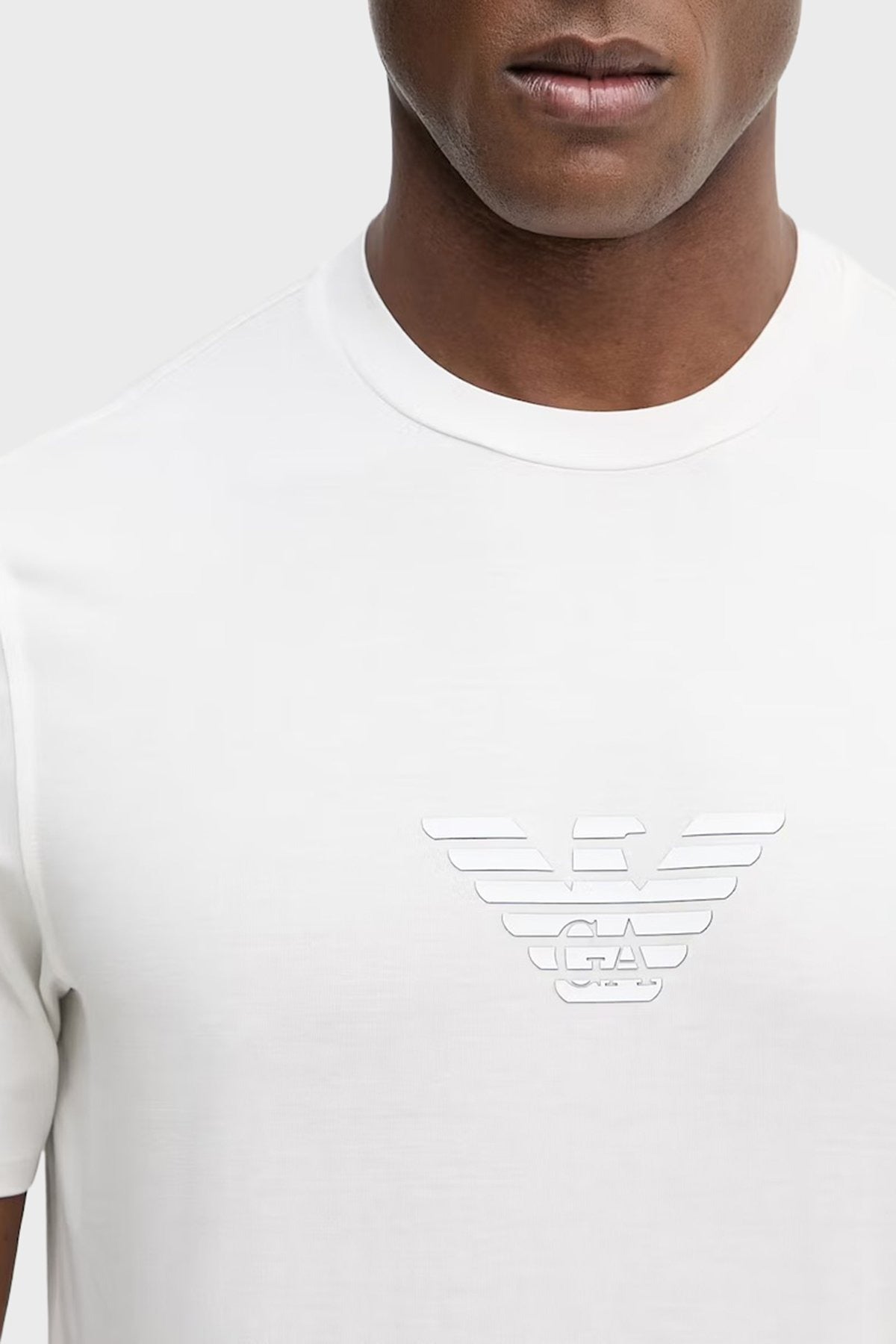 Emporio Armani T Shirt Em004583 Af13669 Offwhite Branco_shot3