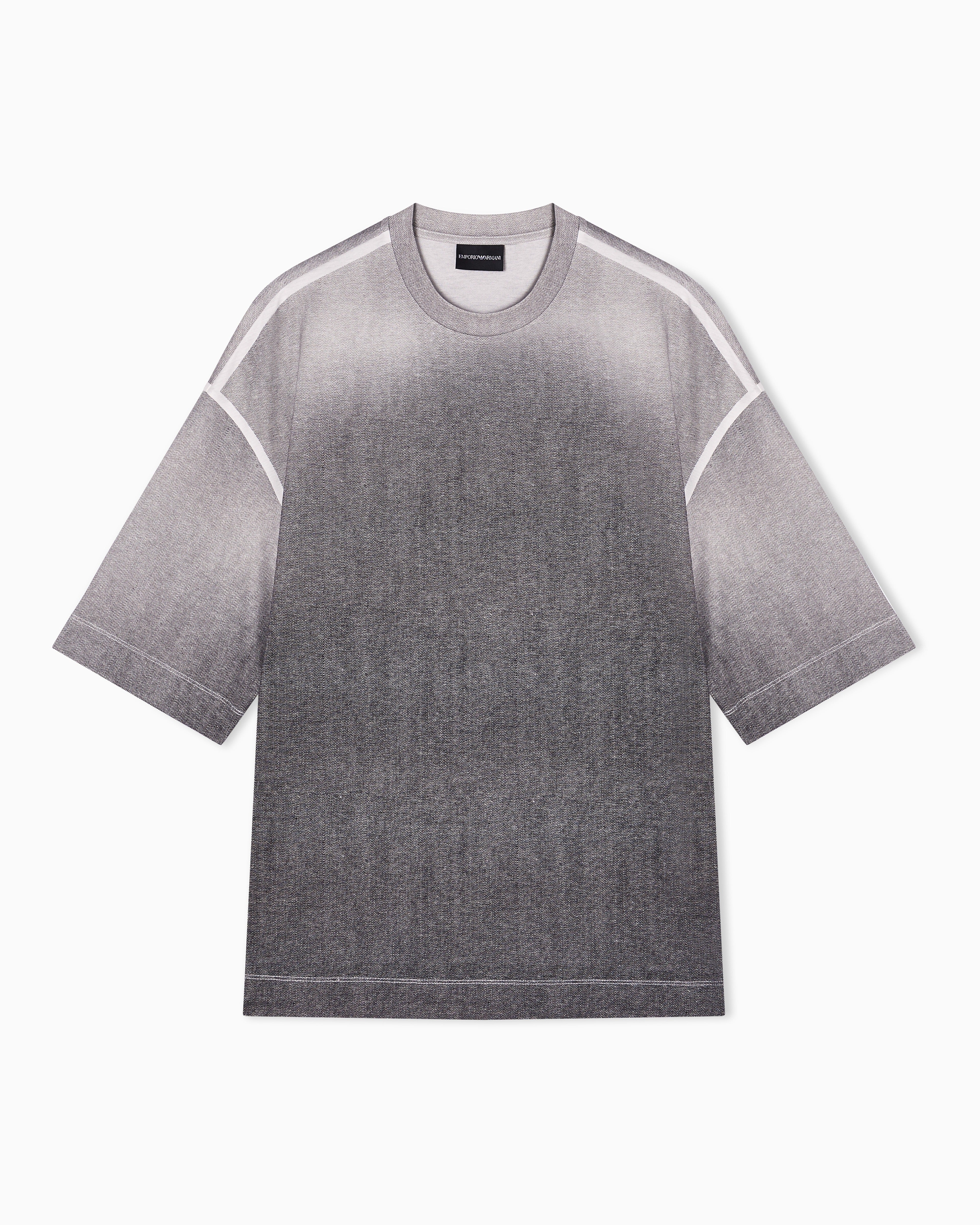 Emporio Armani T Shirt Em005255 Af10017 Grey Cinza_shot1