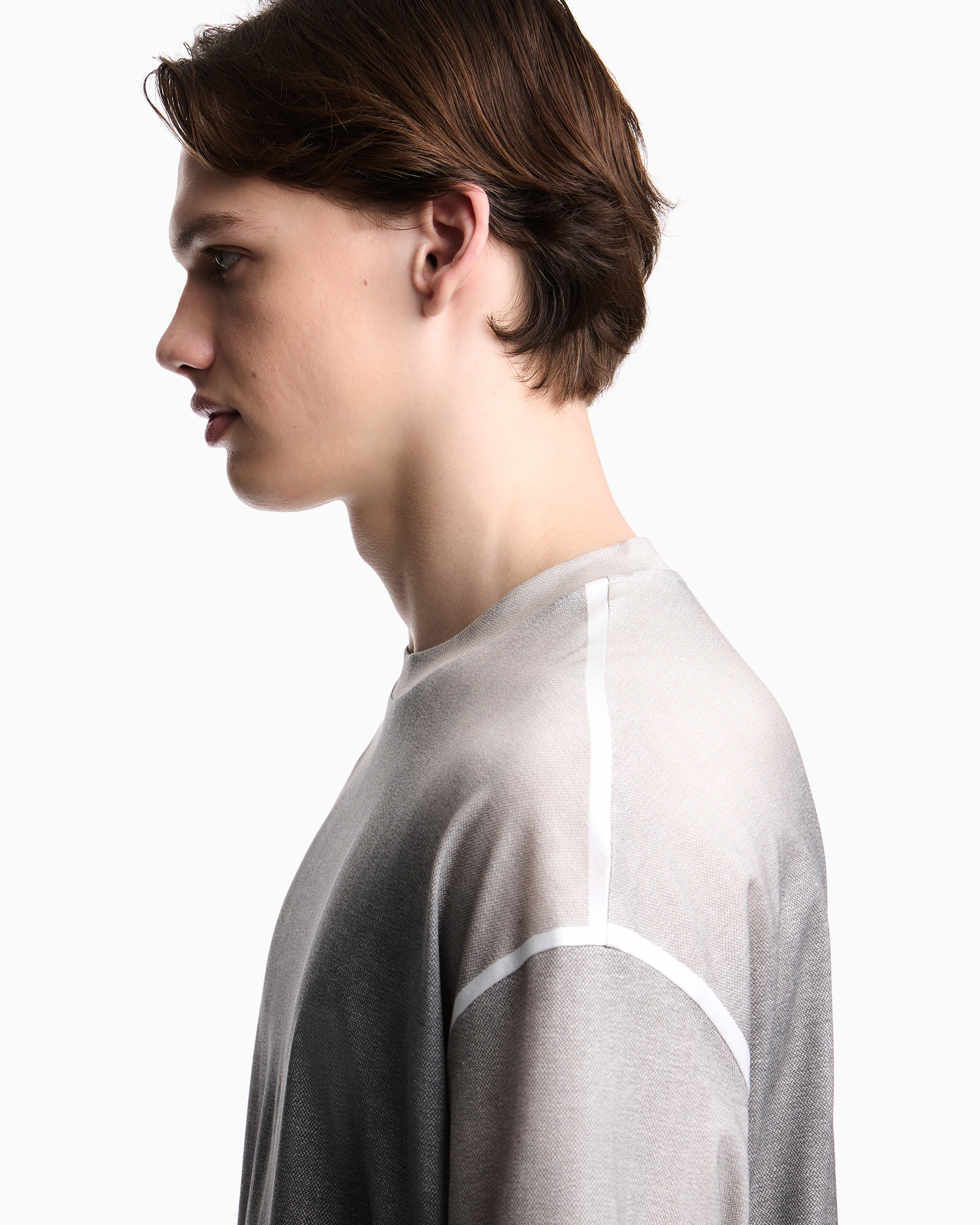 Emporio Armani T Shirt Em005255 Af10017 Grey Cinza_shot5
