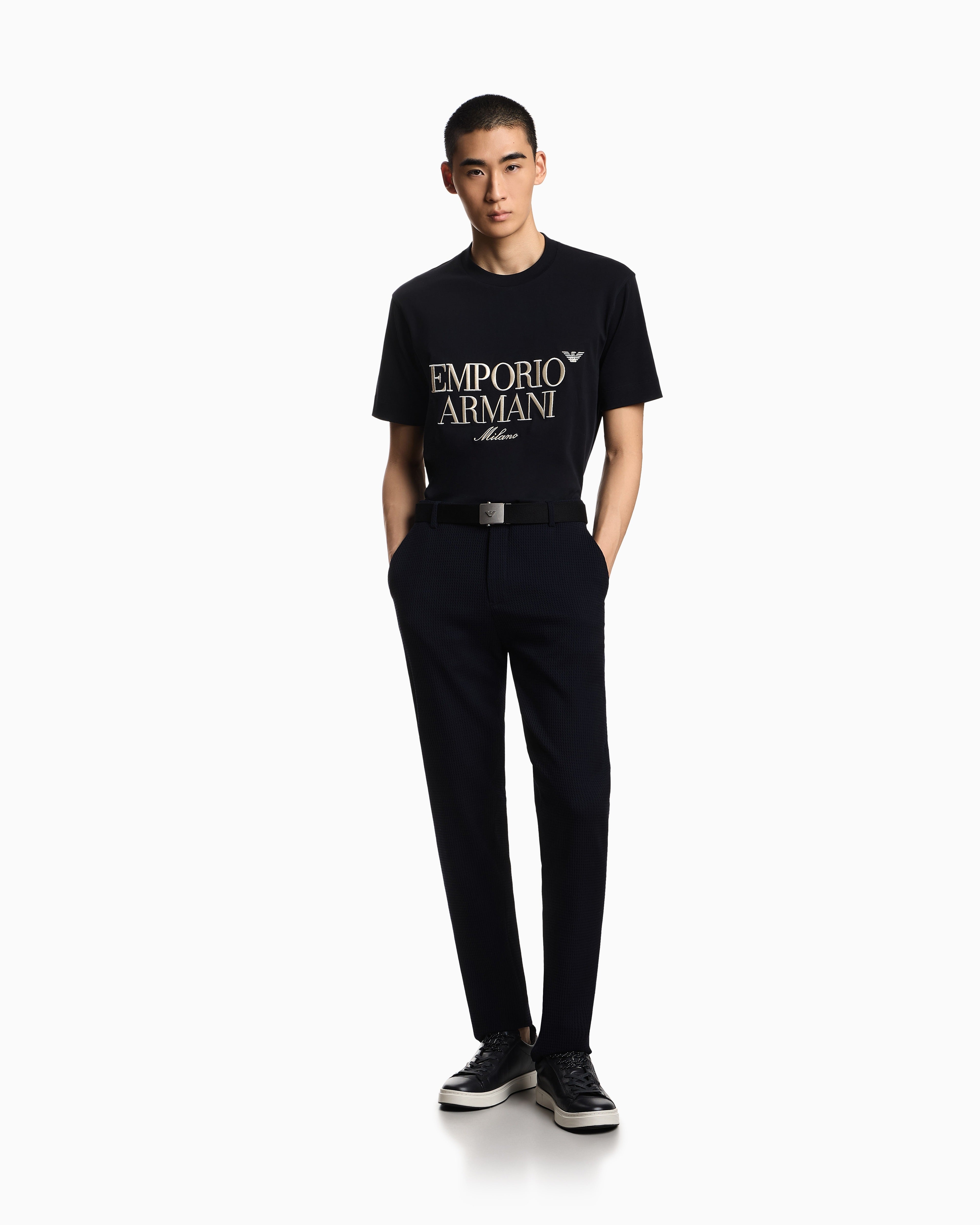 Emporio Armani T Shirt Em005359 Af13715 Navy Navy_shot2