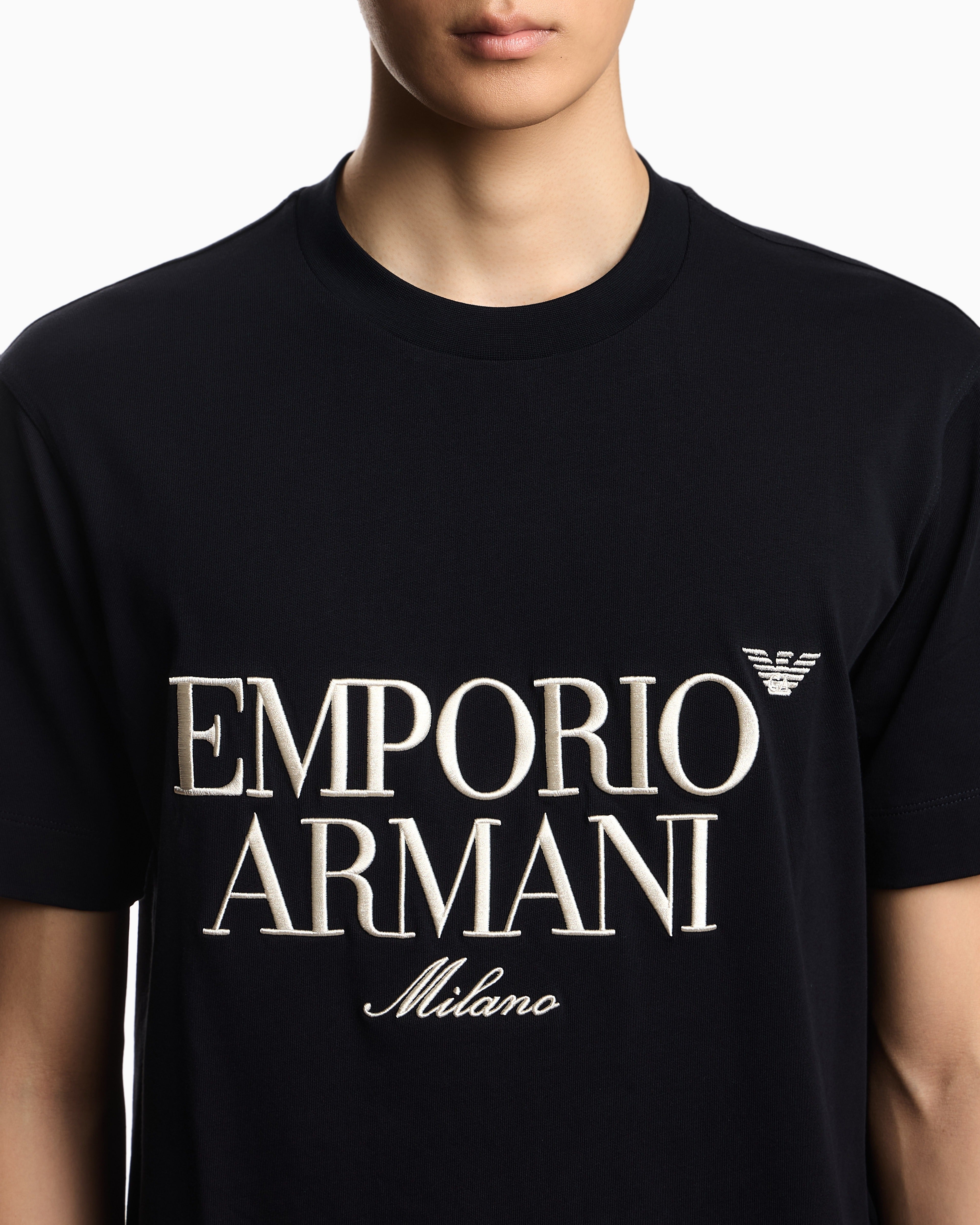 Emporio Armani T Shirt Em005359 Af13715 Navy Navy_shot5
