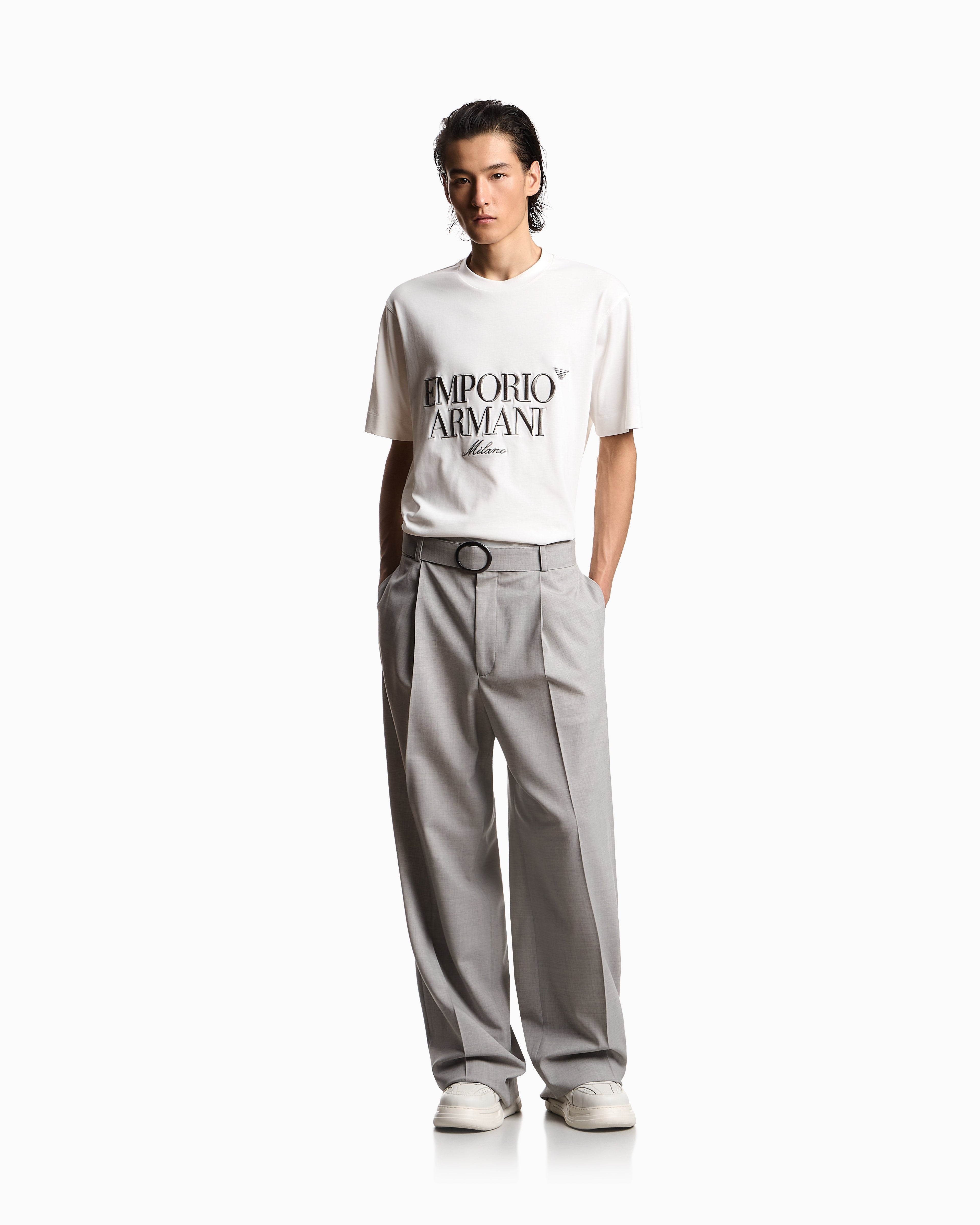 Emporio Armani T Shirt Em005359 Af13715 White Branco_shot2