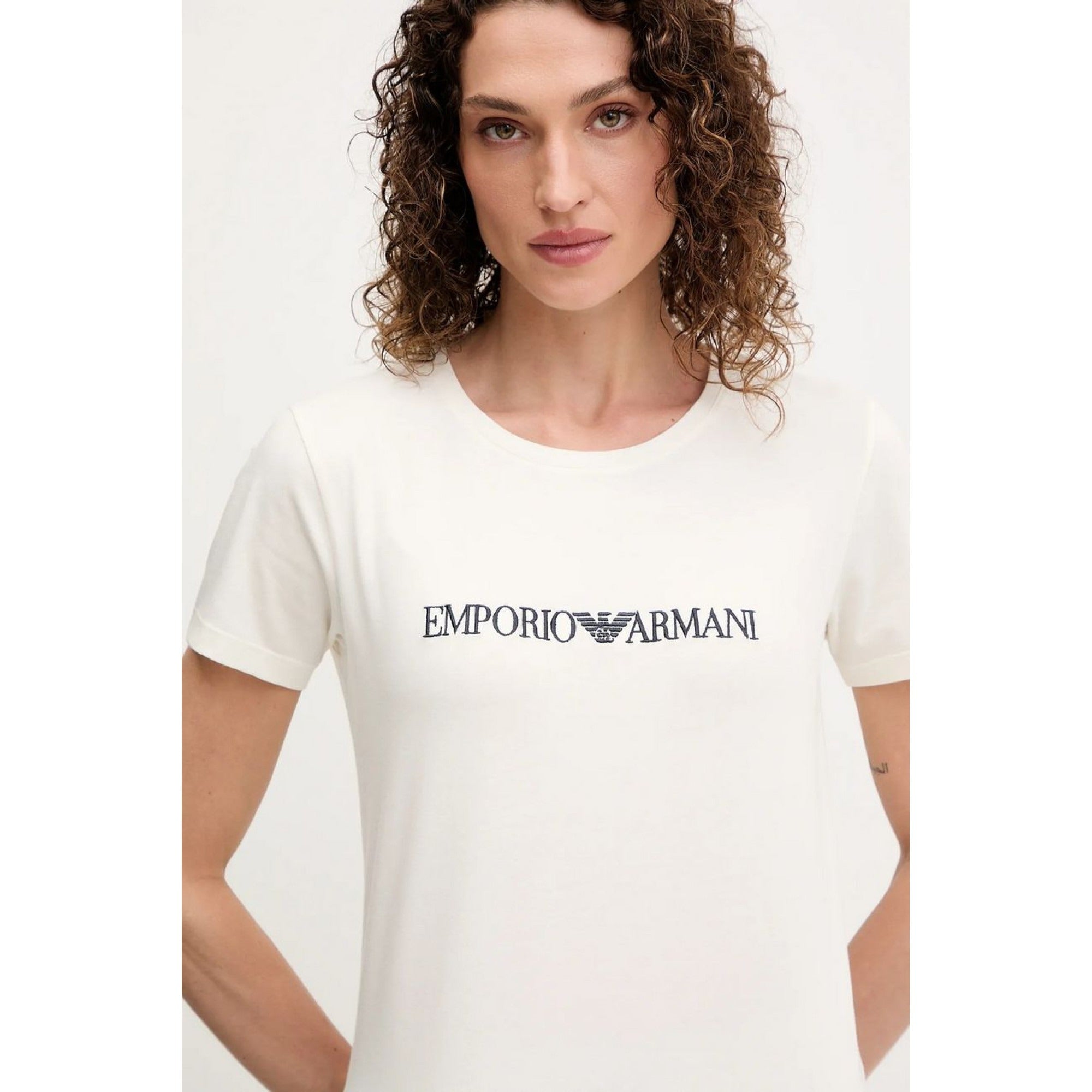 Emporio Armani T Shirt Ew000408 Af10881 White Branco_shot2