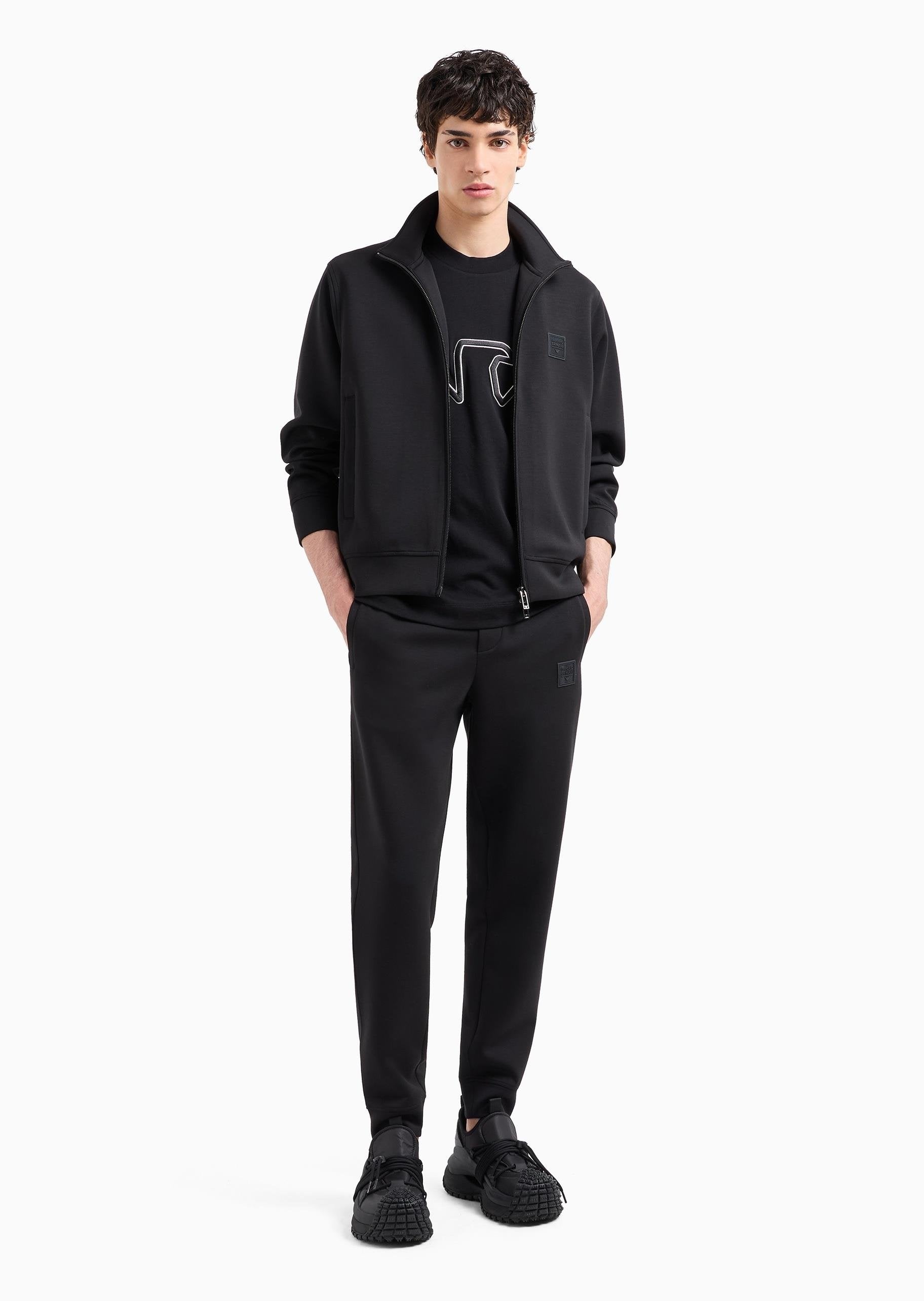 Emporio Armani Tracksuit 6d1d72 1jrrz Black Preto_shot1