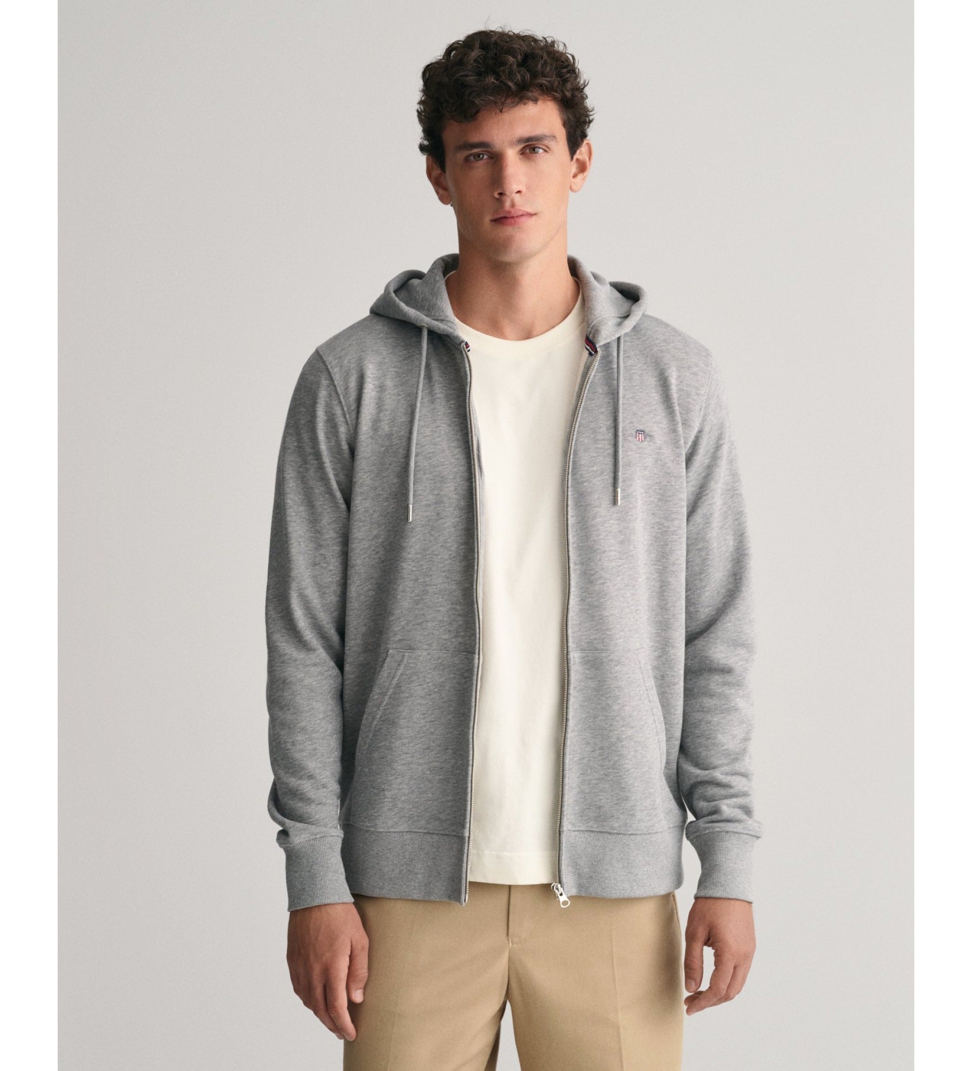 Gant Camisola Hoodie 2007059 Grey Cinza_shot1