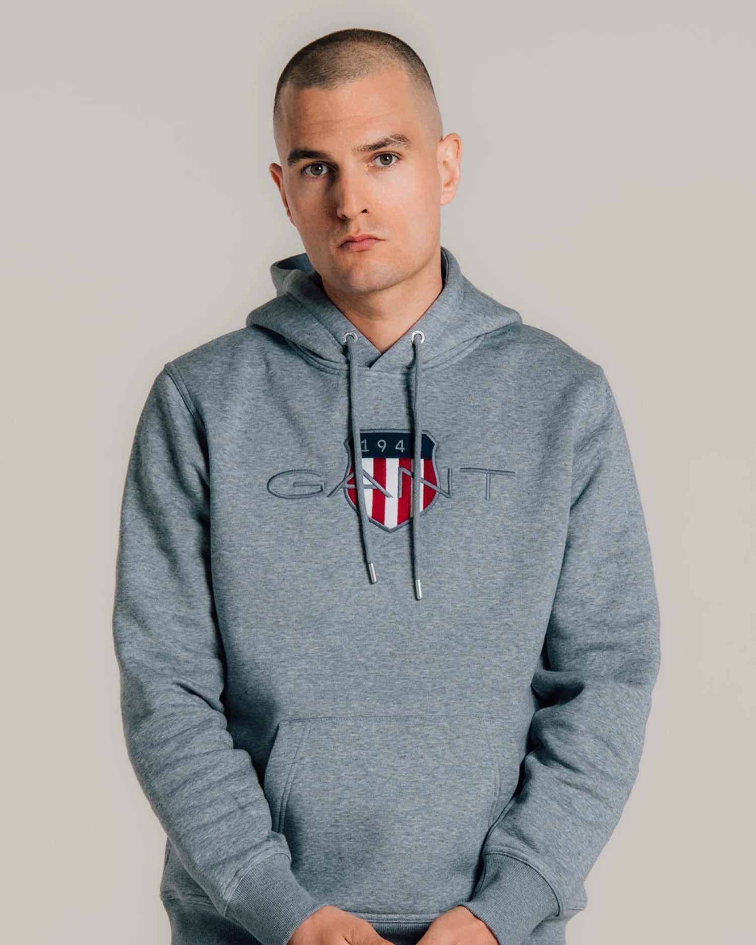 Gant Camisola Hoodie 2047087 Grey Cinza_shot4