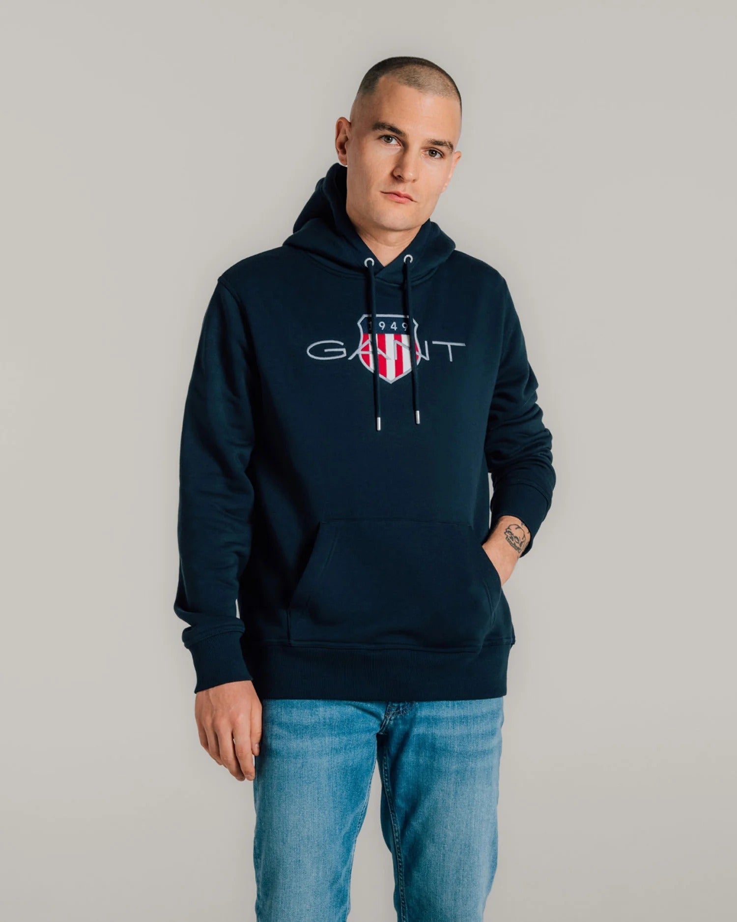 Gant Camisola Hoodie 2047087 Navy Navy_shot2