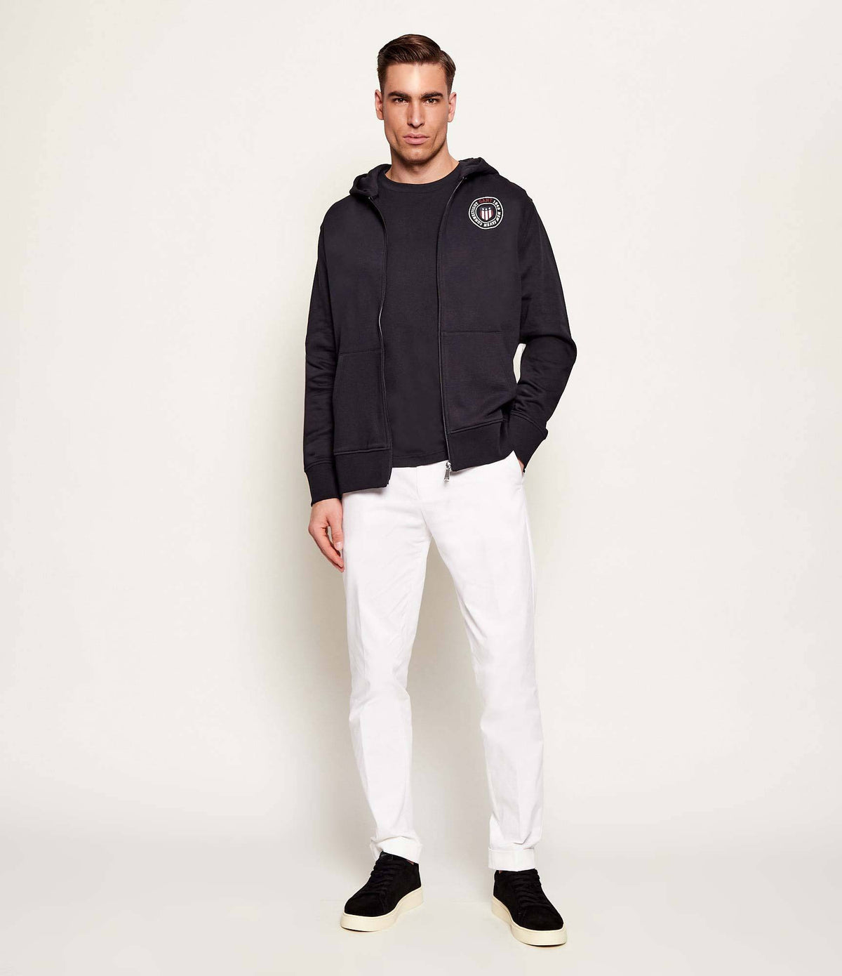 Gant Camisola Hoodie 2067099 Black Preto_shot2