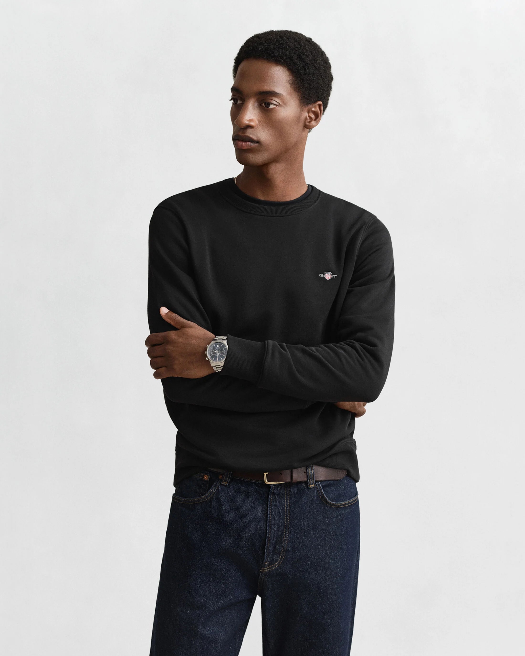 Gant Camisola Sweat 2006065 Black Preto_shot2