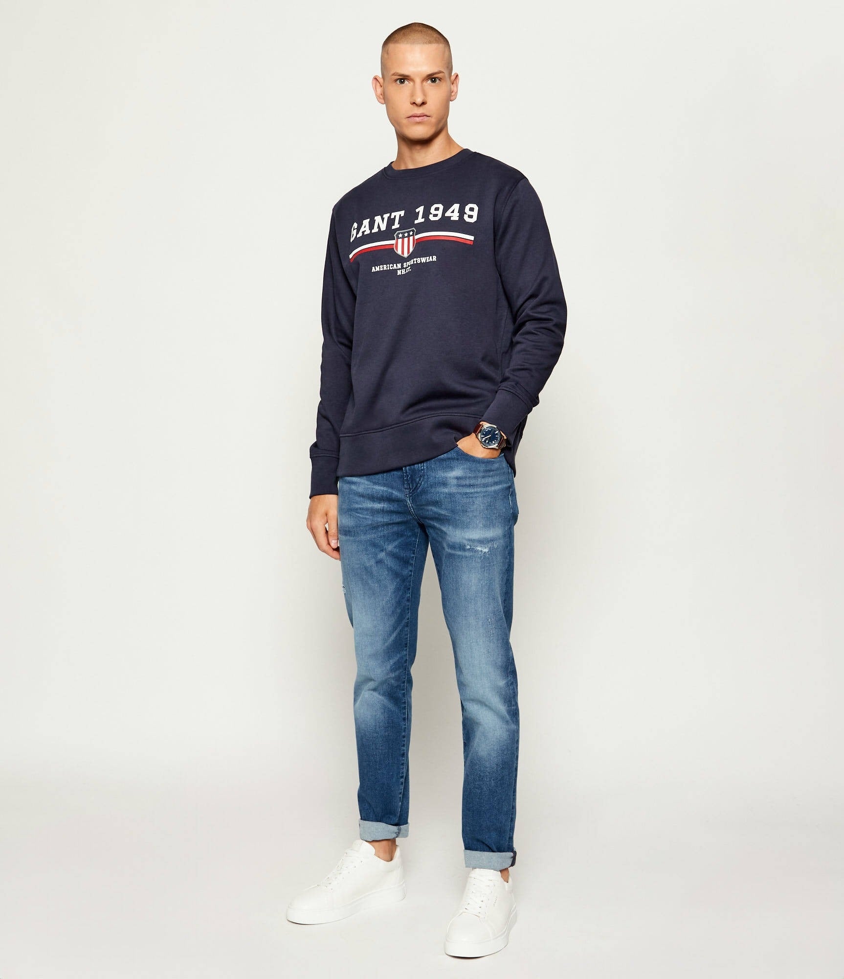 Gant Camisola Sweat 2067043 Navy Navy_shot2