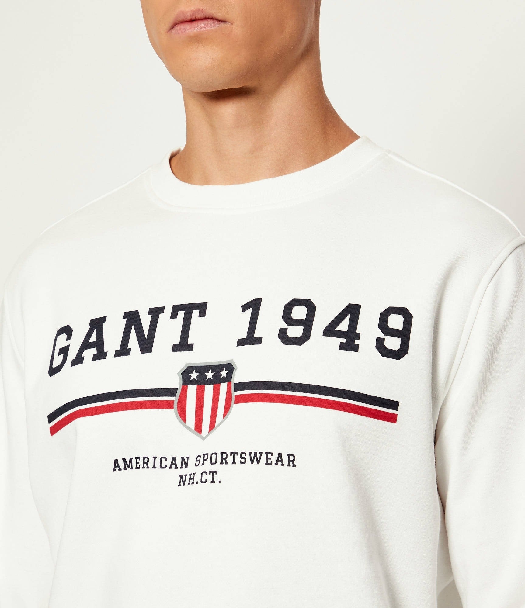 Gant Camisola Sweat 2067043 White Branco_shot4