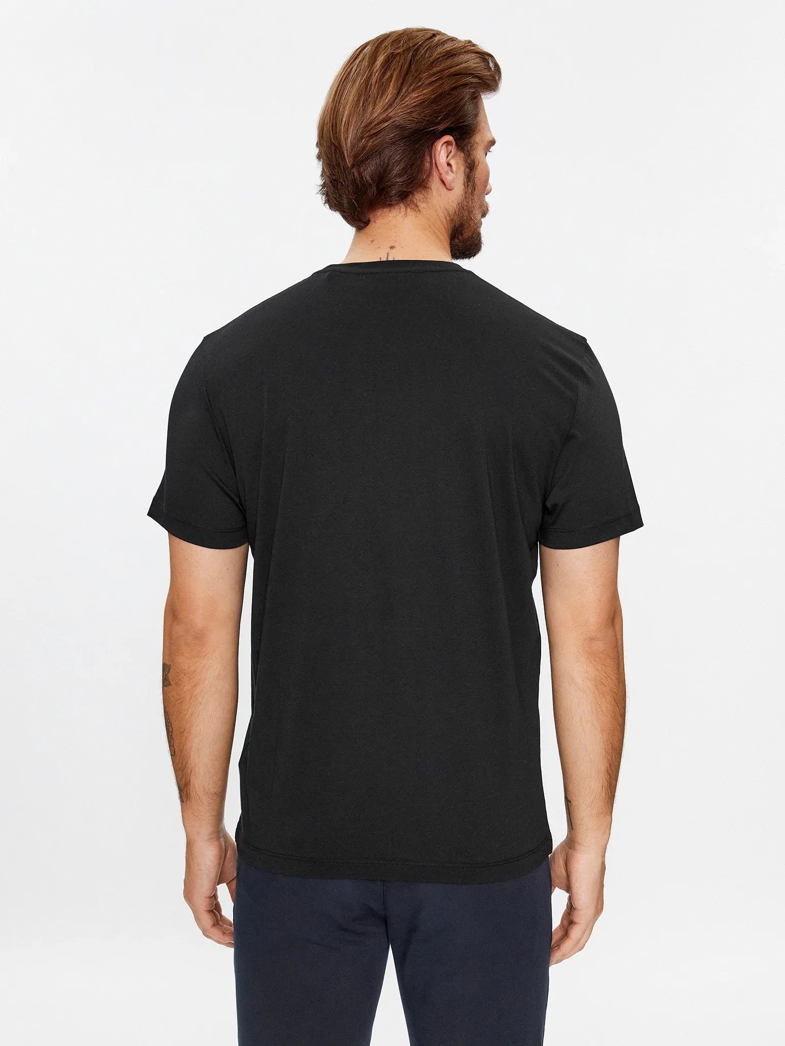 Gant T Shirt 2003184 Black Preto_shot3
