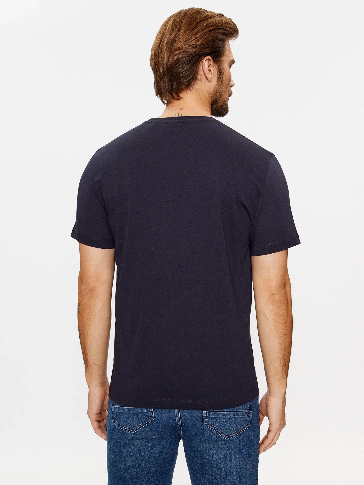 Gant T Shirt 2003184 Navy Navy_shot3