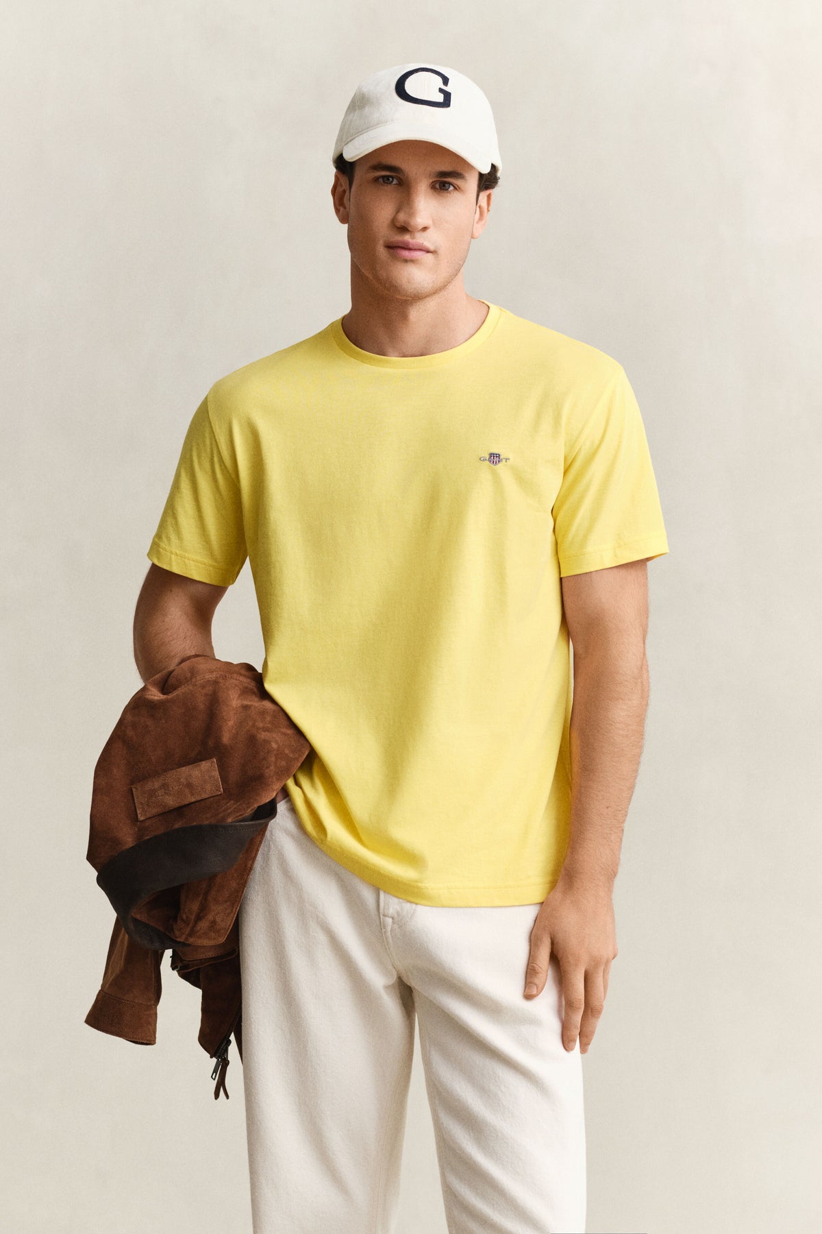 Gant T Shirt 2003184 Yellow Amarelo_shot1