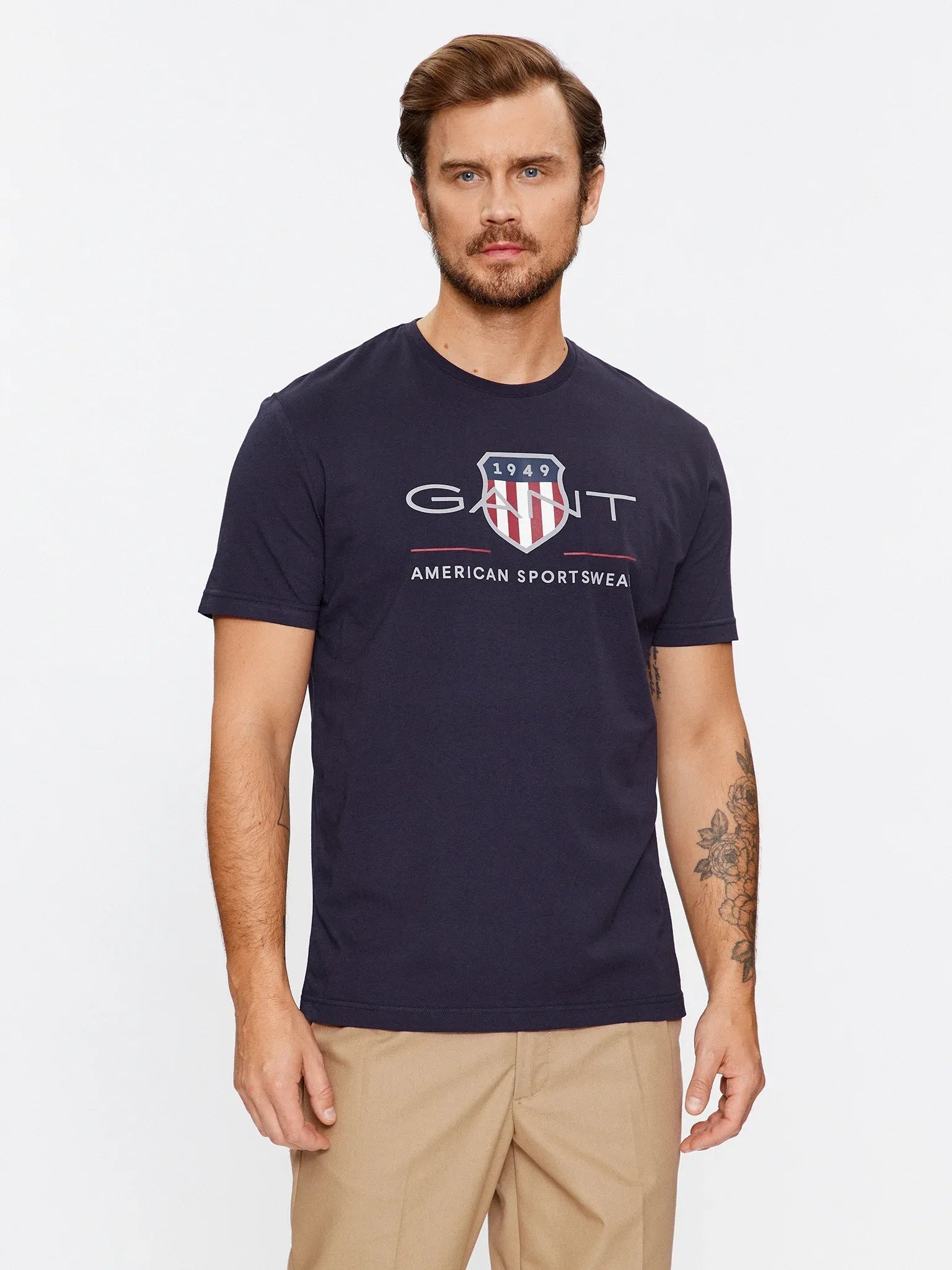 Gant T Shirt 2003199 Navy Navy_shot1