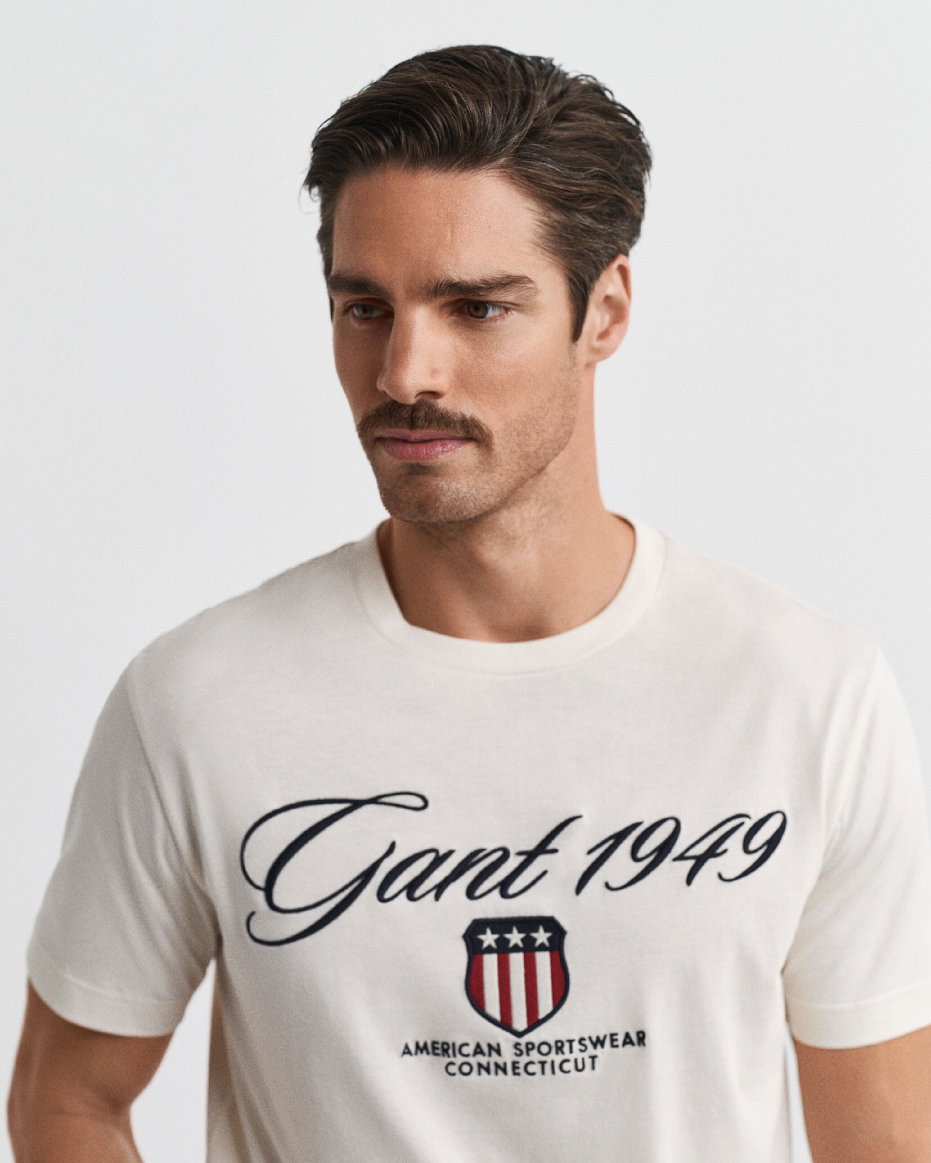 Gant T Shirt 2003370 Cream Creme_shot3
