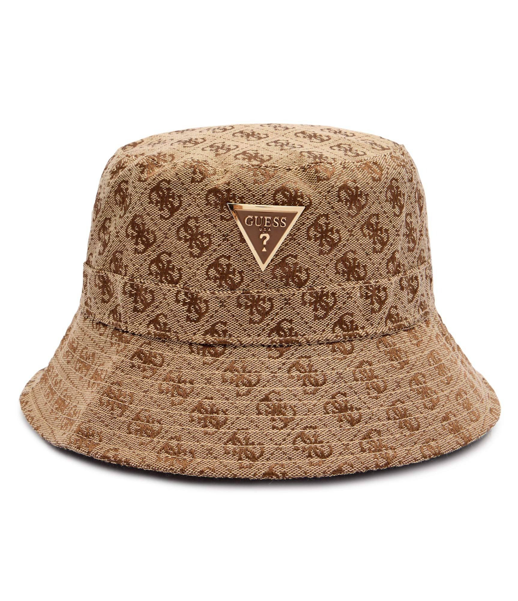 Guess Bucket Hat Aw5371 Brown.logo Castanho_shot1