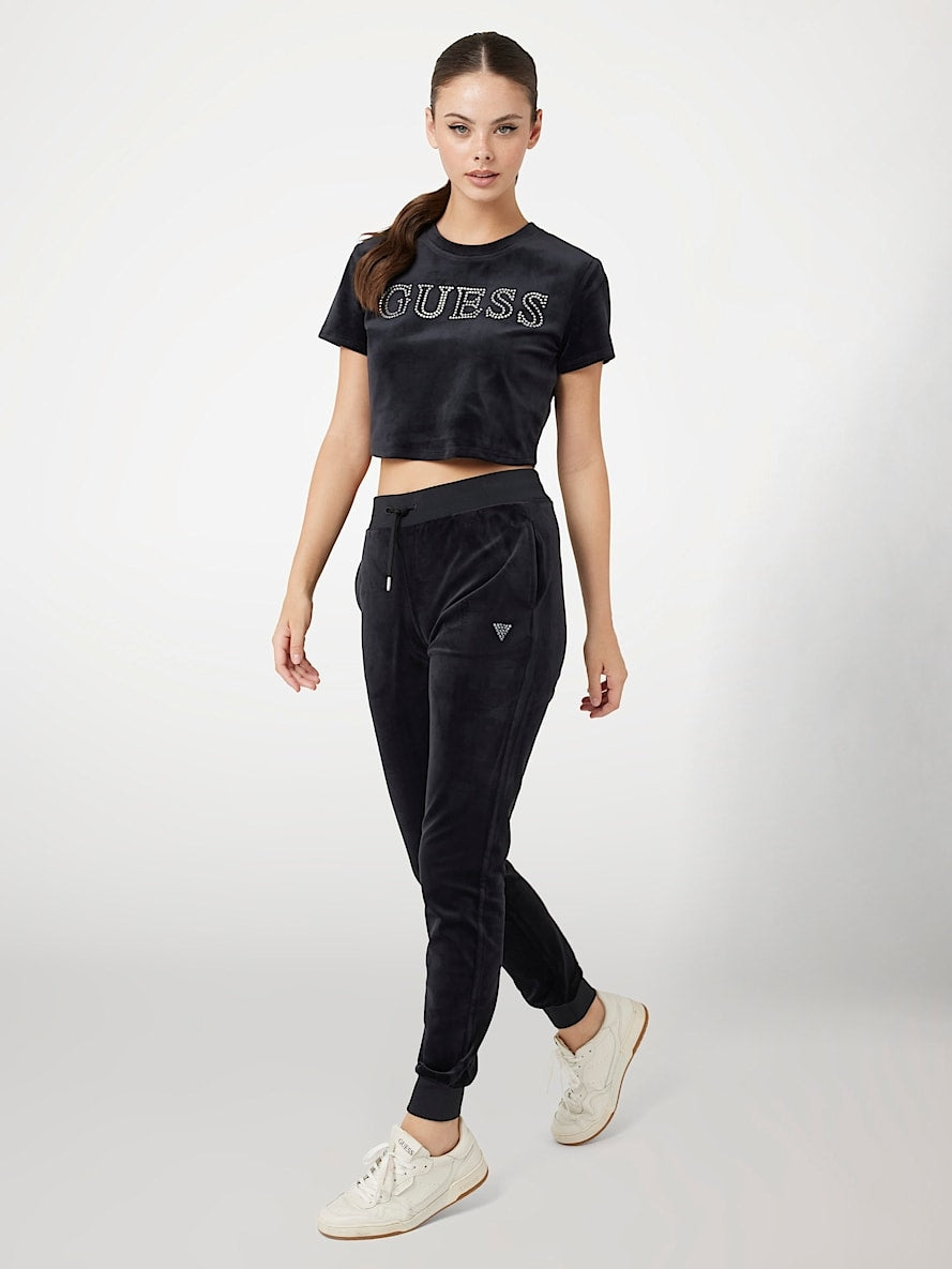 Guess Calcas Training Pants V3bb27 Kbxi2 Black Preto_shot1