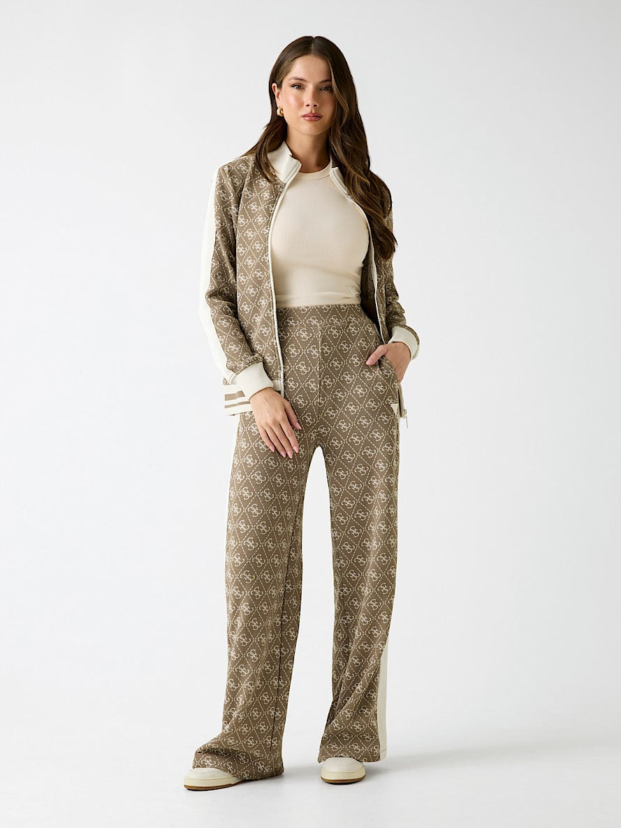 Guess Calcas Training Pants V5bb15 K1990 Beige.logo Beige_shot1