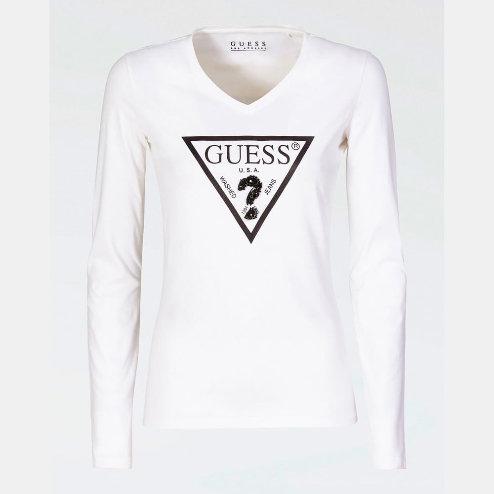 Guess Camisola Sweat W94i85k7de0 White Branco Shot5