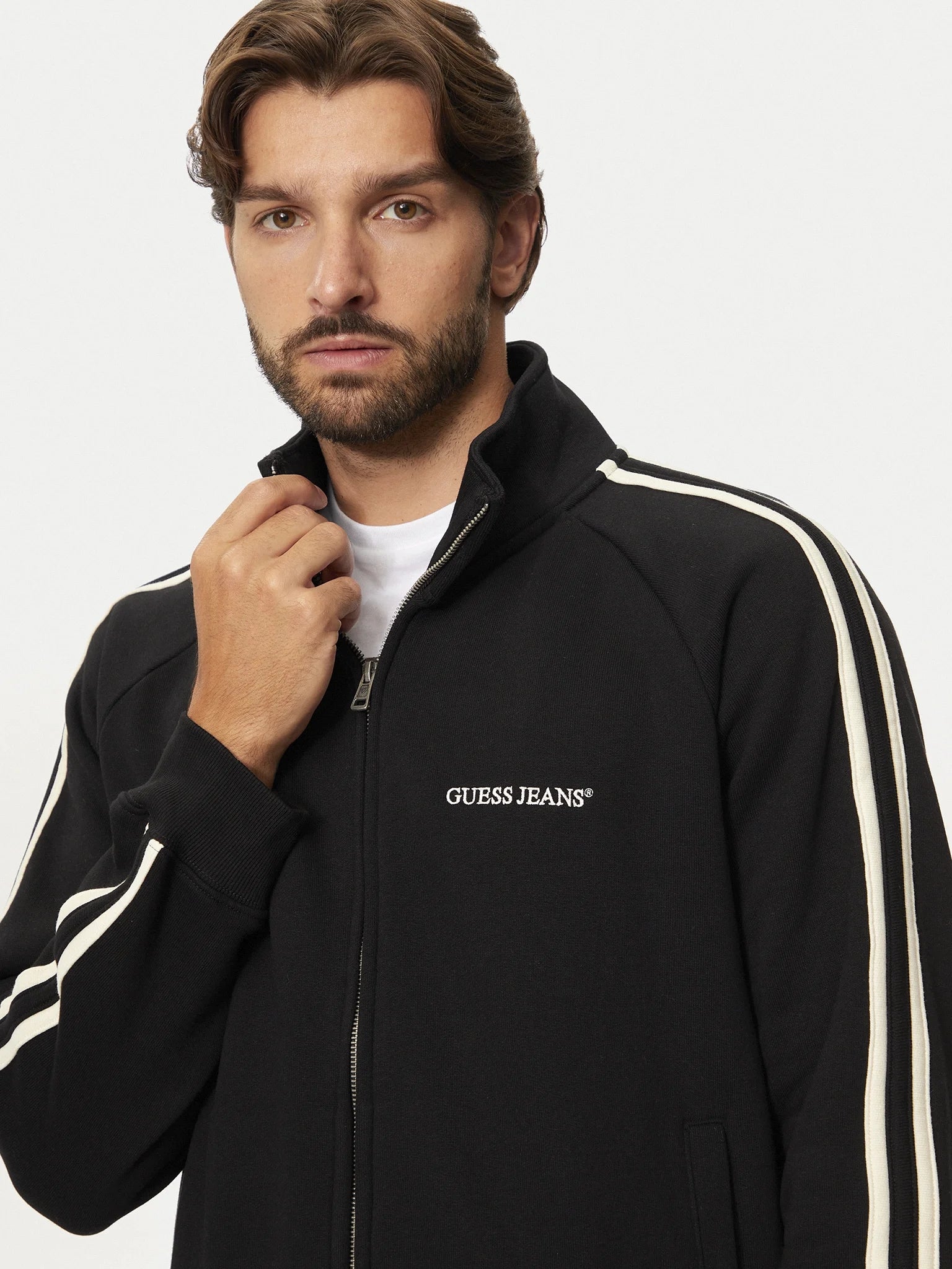 Guess Casaco Training Sweat Training M4bq38 K9v31 Black Preto_shot1