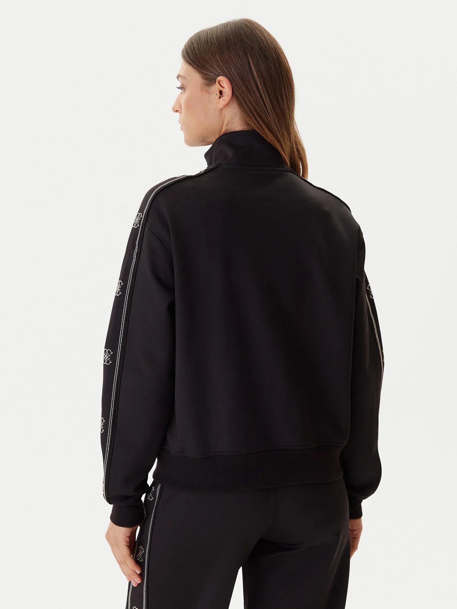 Guess Casaco Training Sweat Training V5bq15 Kcx22 Black Preto_shot3