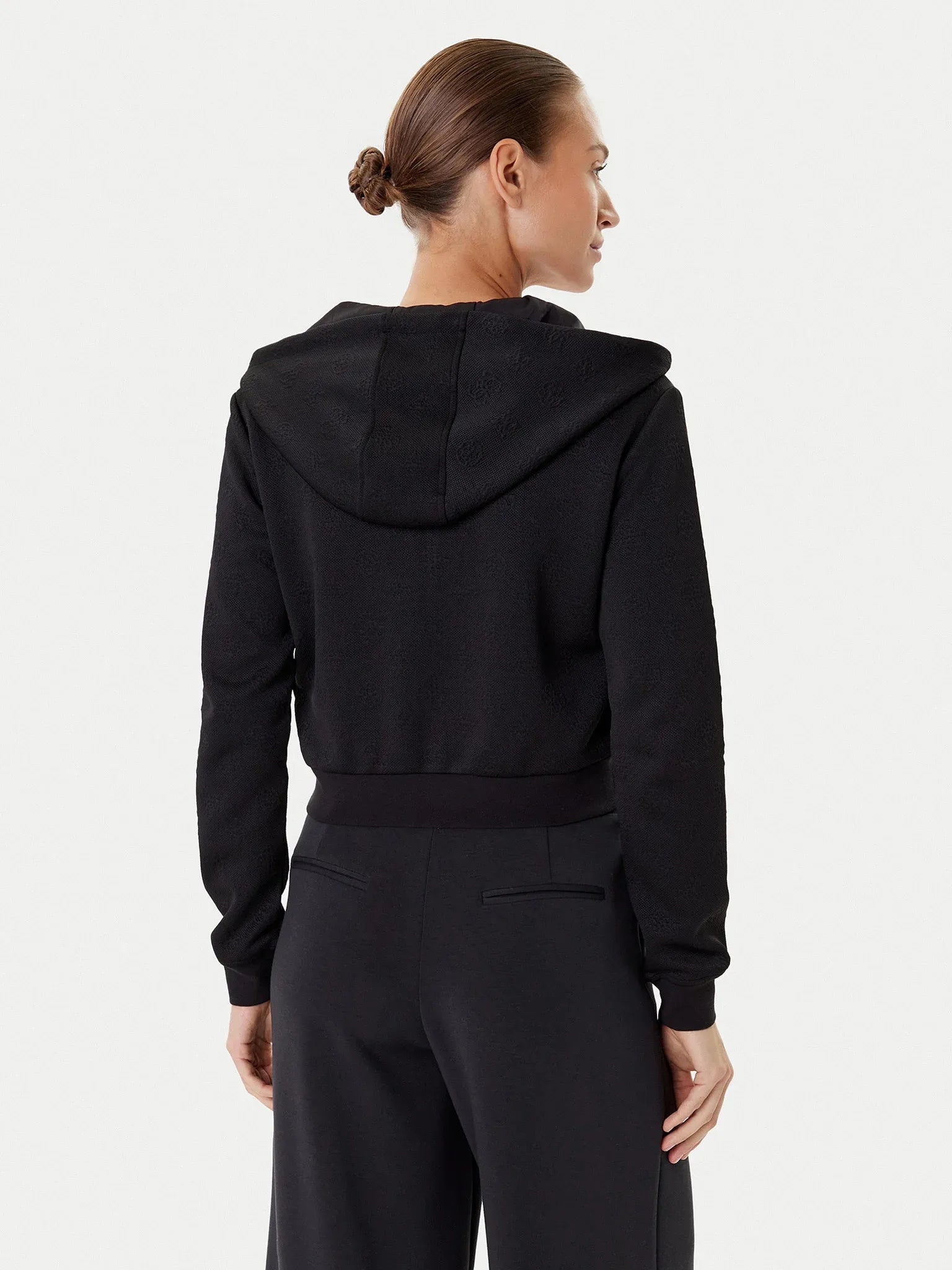 Guess Casaco Training Sweat Training V5yq06 Kbsl2 Black Preto_shot3