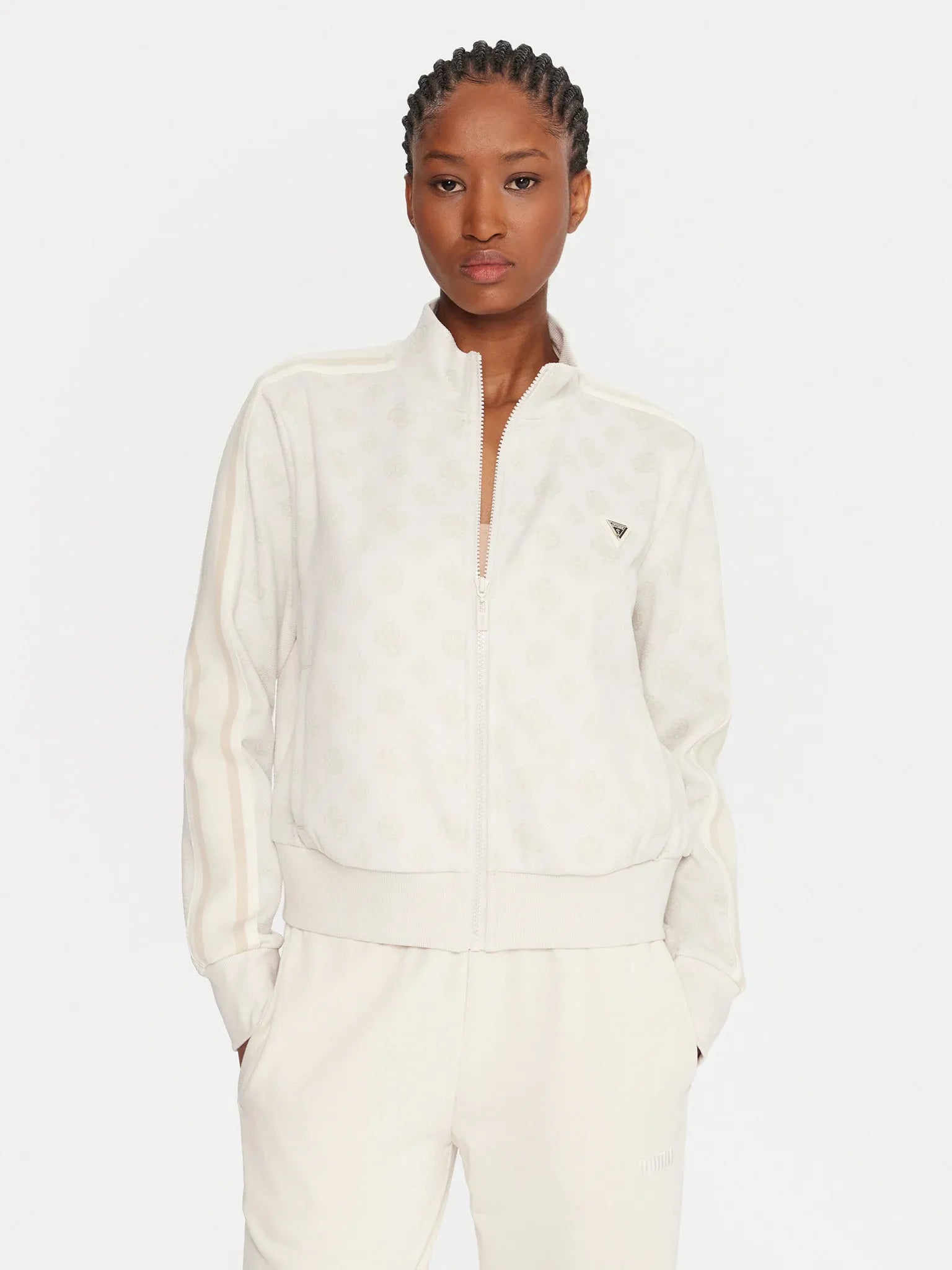 Guess Casaco Training Sweat Training V5yq07 K0282 White Branco_shot1