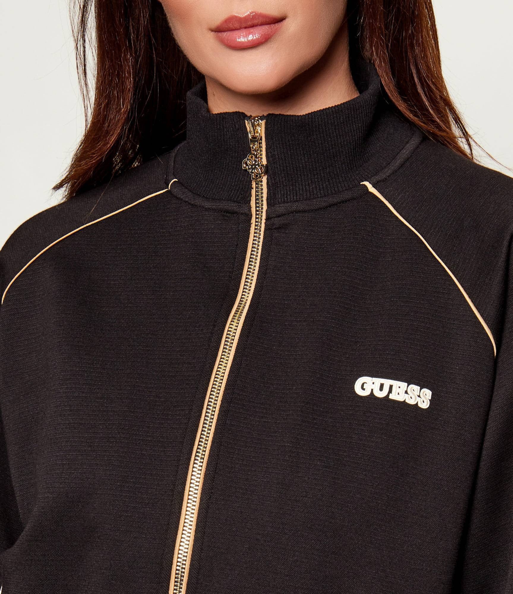 Guess Casaco Training Sweat Training V6rq00 Kd852 Black Preto_shot4