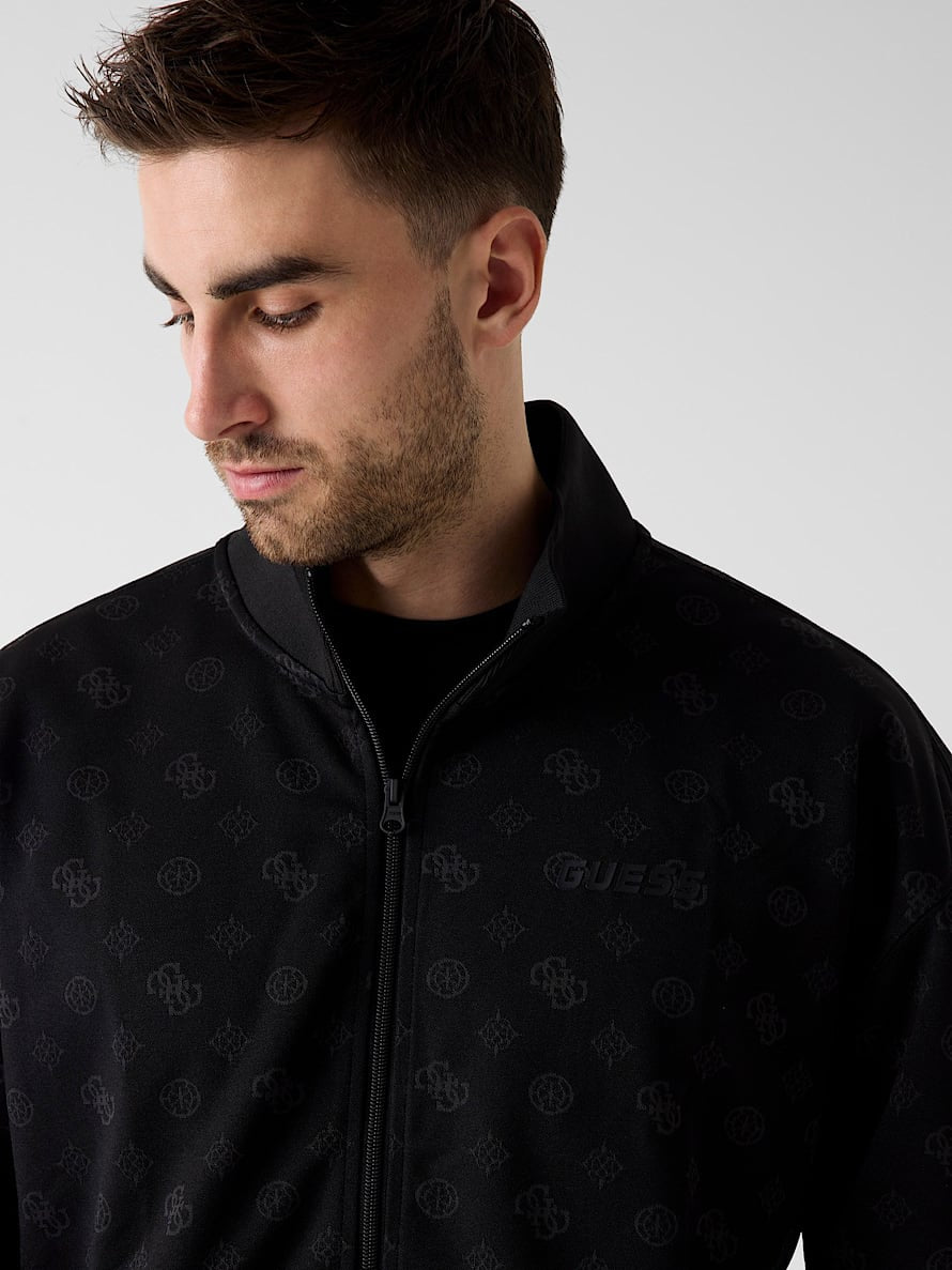 Guess Casaco Training Sweat Training Z6gq07 K2849 Black.logo Preto_shot4