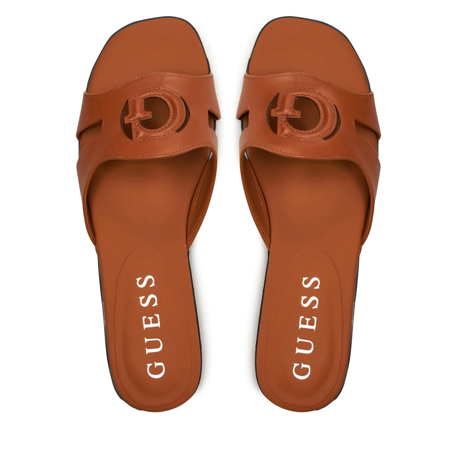 Guess Chinelos Slippers Flgcia Brown Castanho_shot4