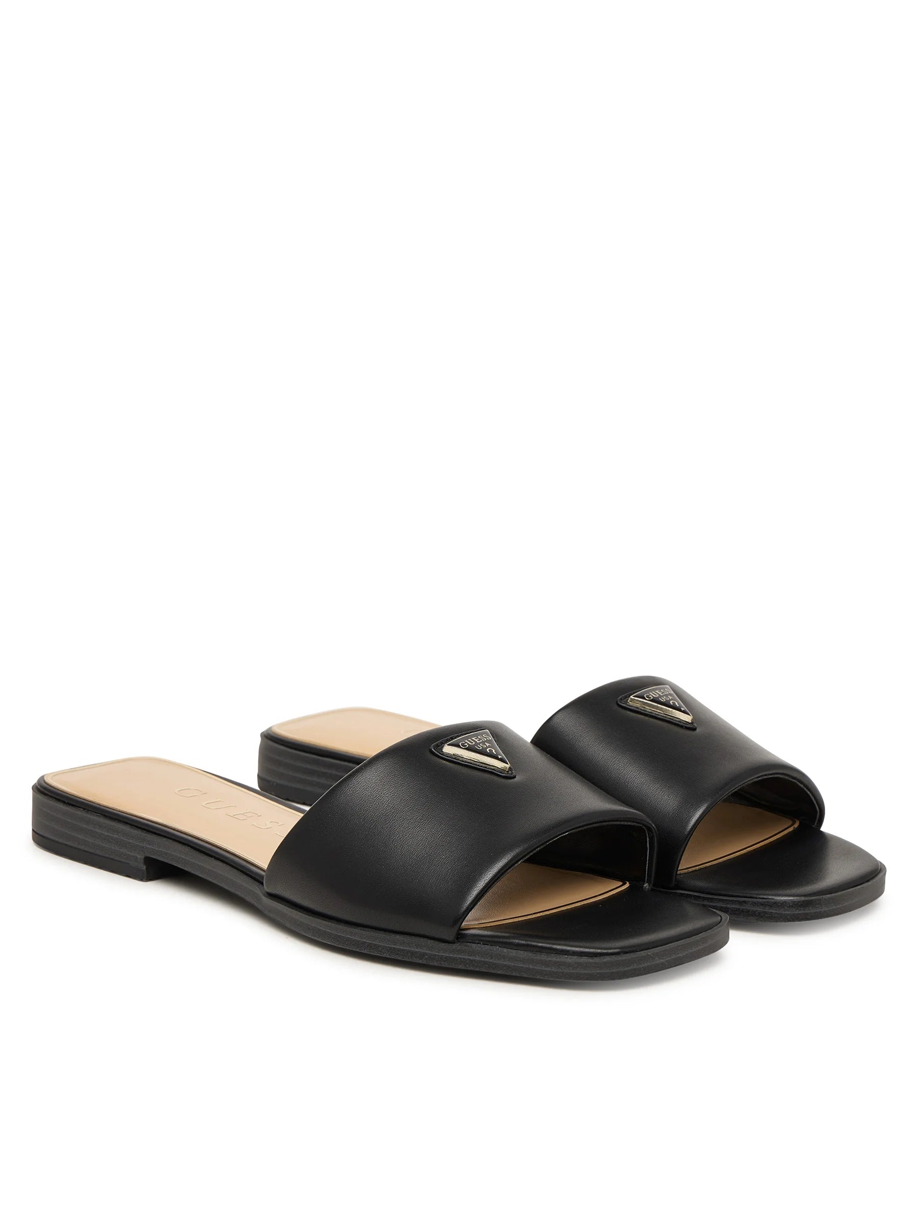 Guess Chinelos Slippers Fljrma Black Preto_shot2