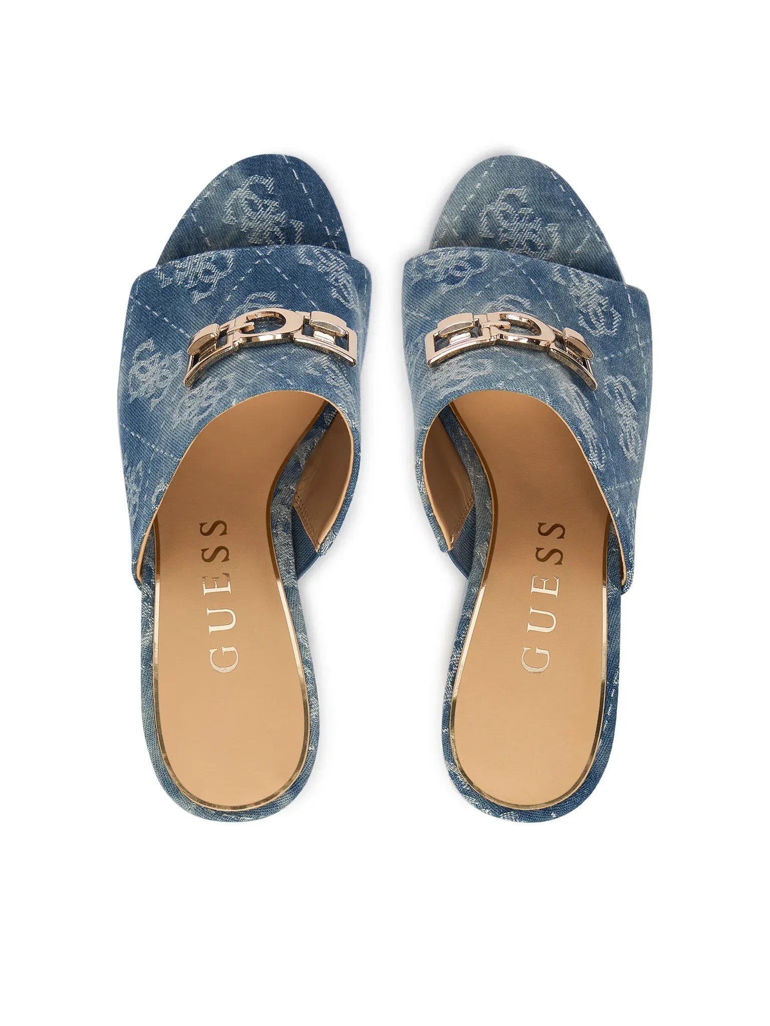 Guess Sandalias Sandals Fljev2 Blue.logo Azul_shot5