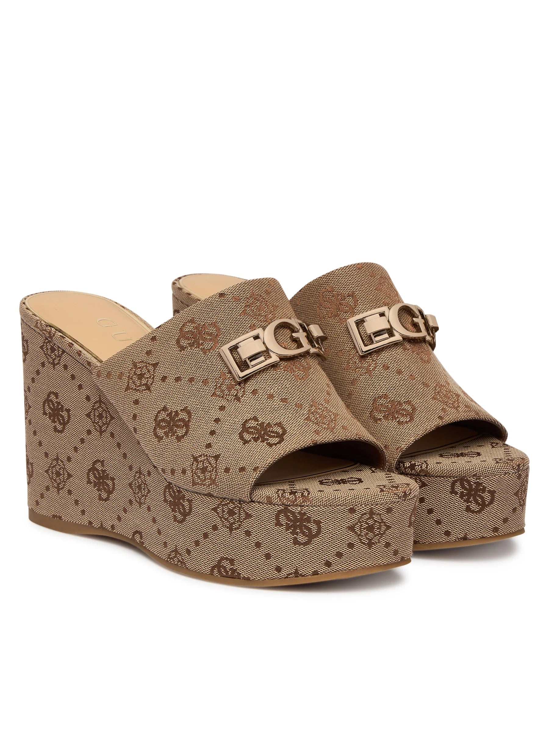 Guess Sandalias Sandals Fljevz Beige.logo Beige_shot1