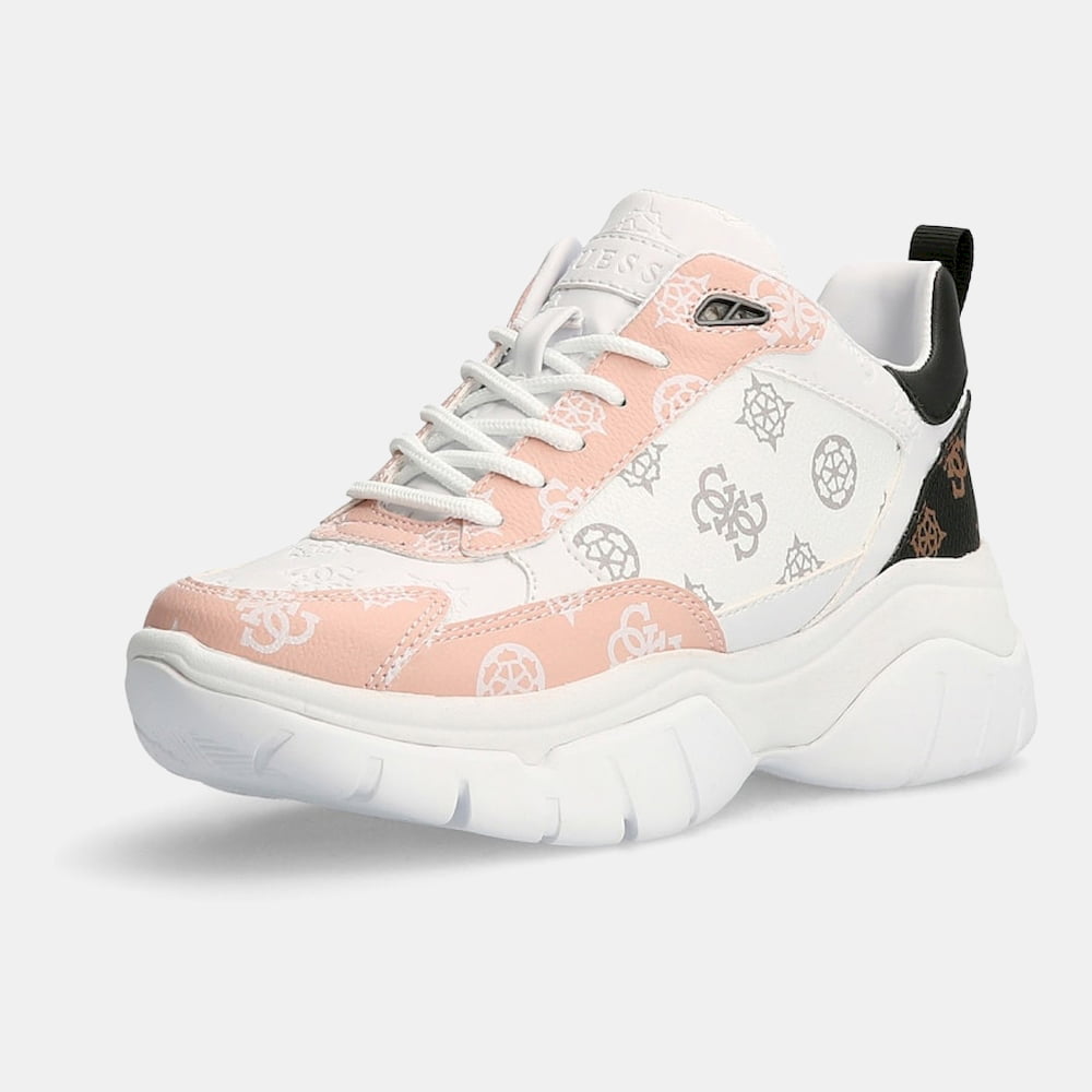 Guess Sapatilhas Sneakers Shoes Fl5drm Whi Pink Branco Rosa Shot10