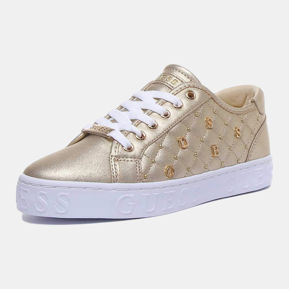 Guess Sapatilhas Sneakers Shoes Fl5gla Gold Dourado Shot4