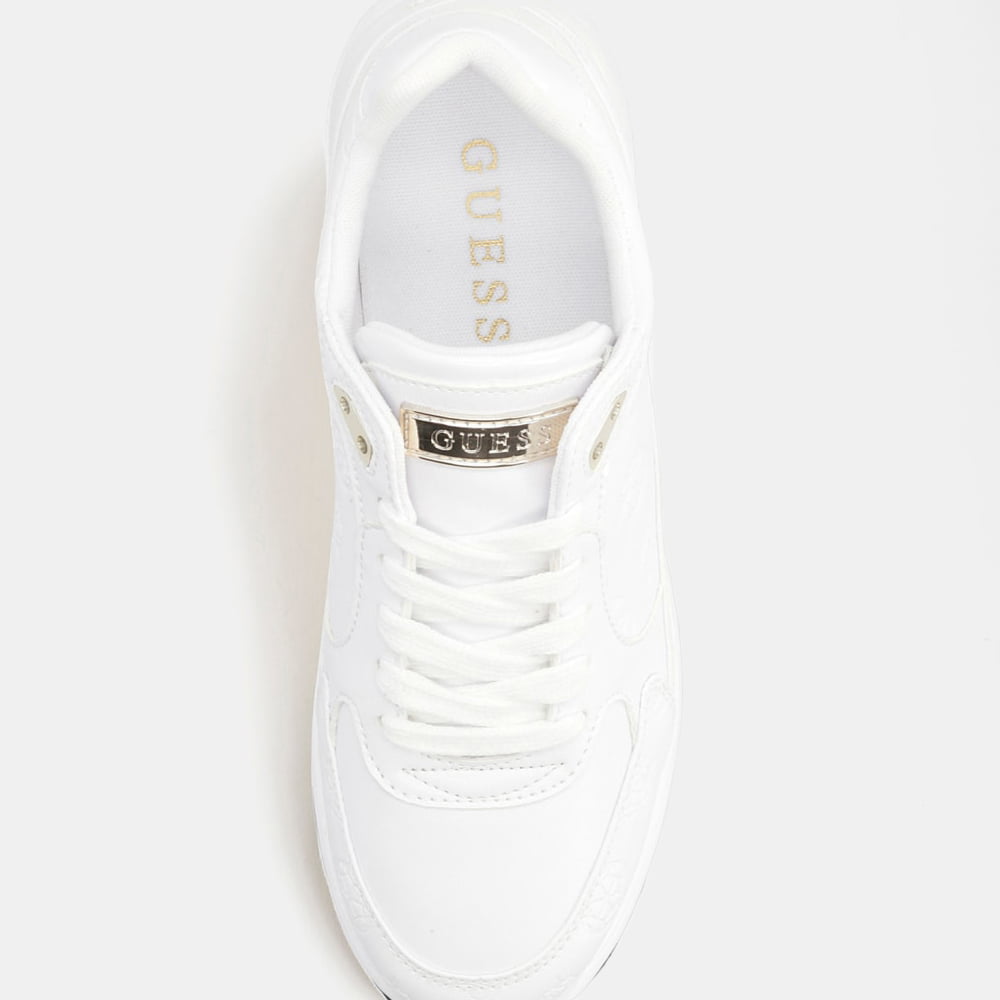 Guess Sapatilhas Sneakers Shoes Fl5mx2pel12 White.logo Branco Shot5