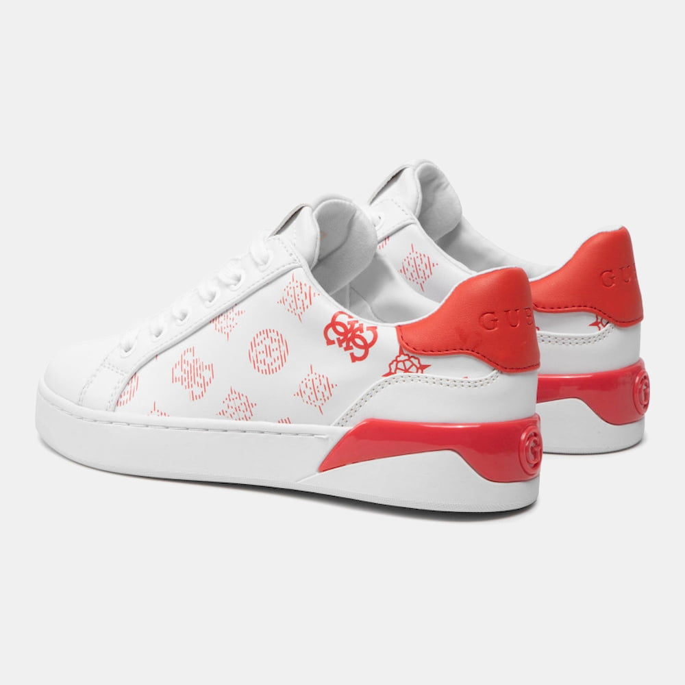 Guess Sapatilhas Sneakers Shoes Fl5rfrfal12 White Red Branco Vermelho5 Resultado