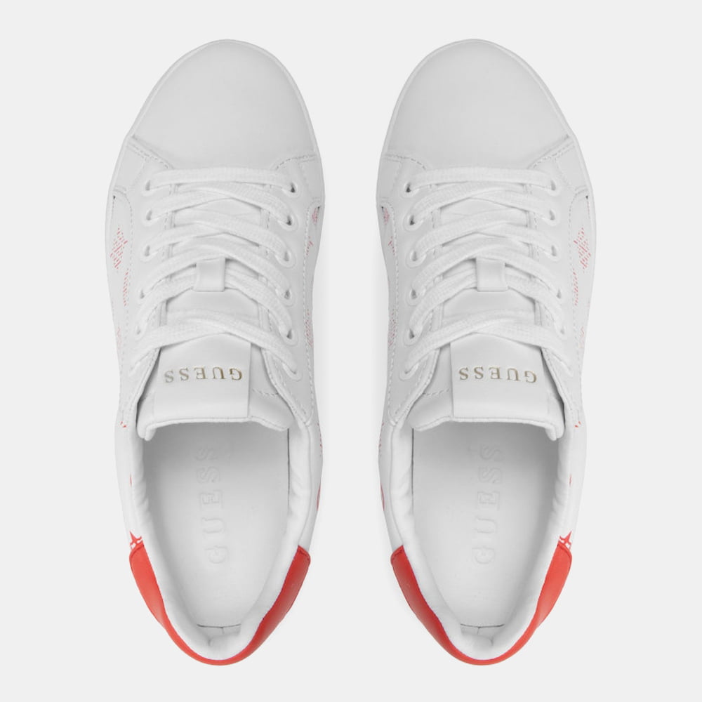 Red guess tennis on sale shoes