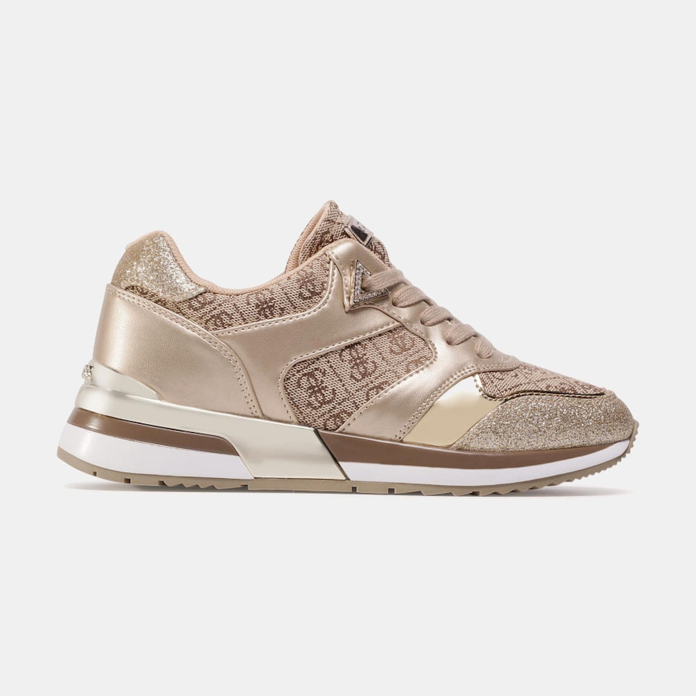 Guess Sapatilhas Sneakers Shoes Fl7movfal12 Beige.logo Beige Shot4