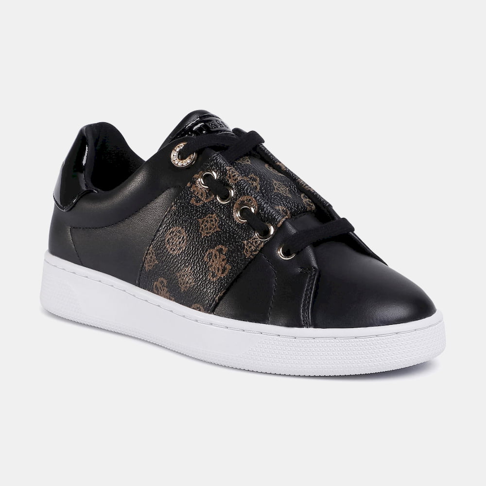 Guess Sapatilhas Sneakers Shoes Fl7rjafal12 Blk Brown Preto Castanho Shot3