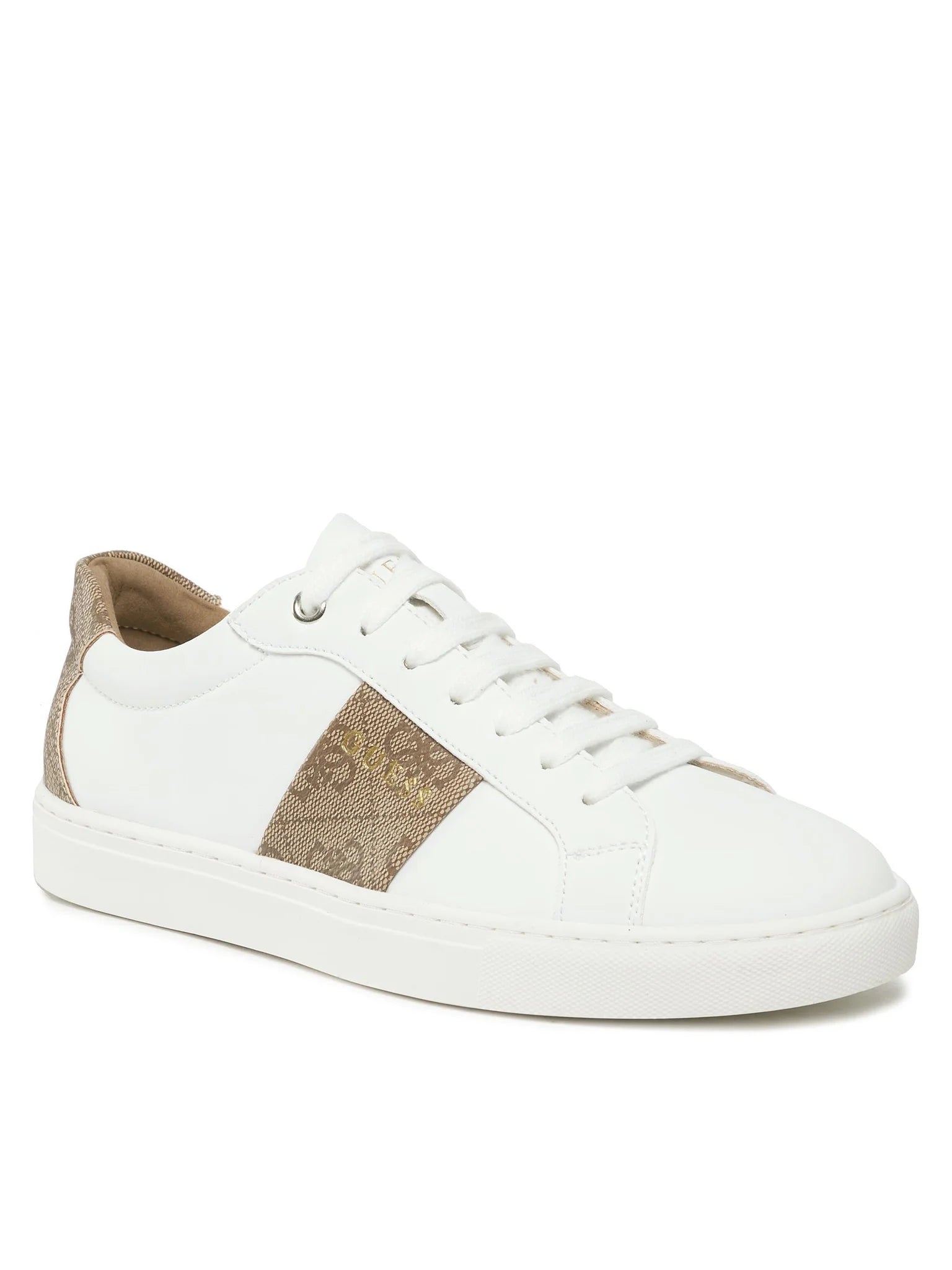 Guess Sapatilhas Sneakers Shoes Fl7tdo Whi Brown Branco Castanho_shot2