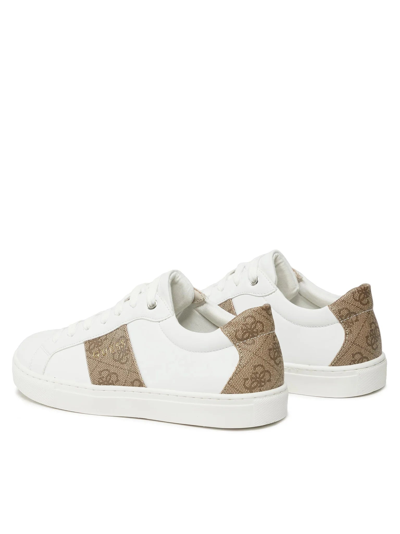 Guess Sapatilhas Sneakers Shoes Fl7tdo Whi Brown Branco Castanho_shot4